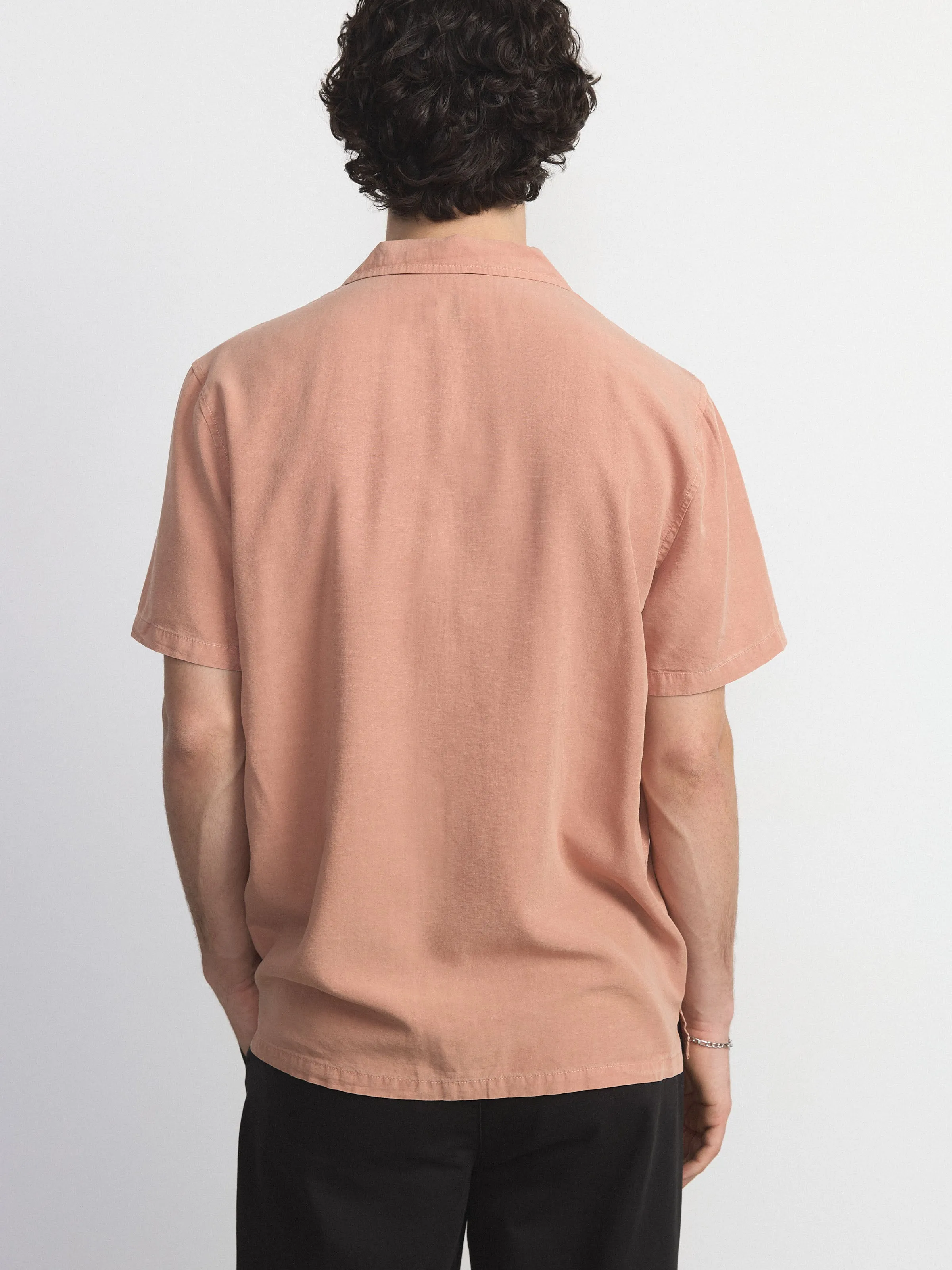 The Solid Camp Collar Shirt in Sienna sold by Frank & Oak product image thumbnail 3
