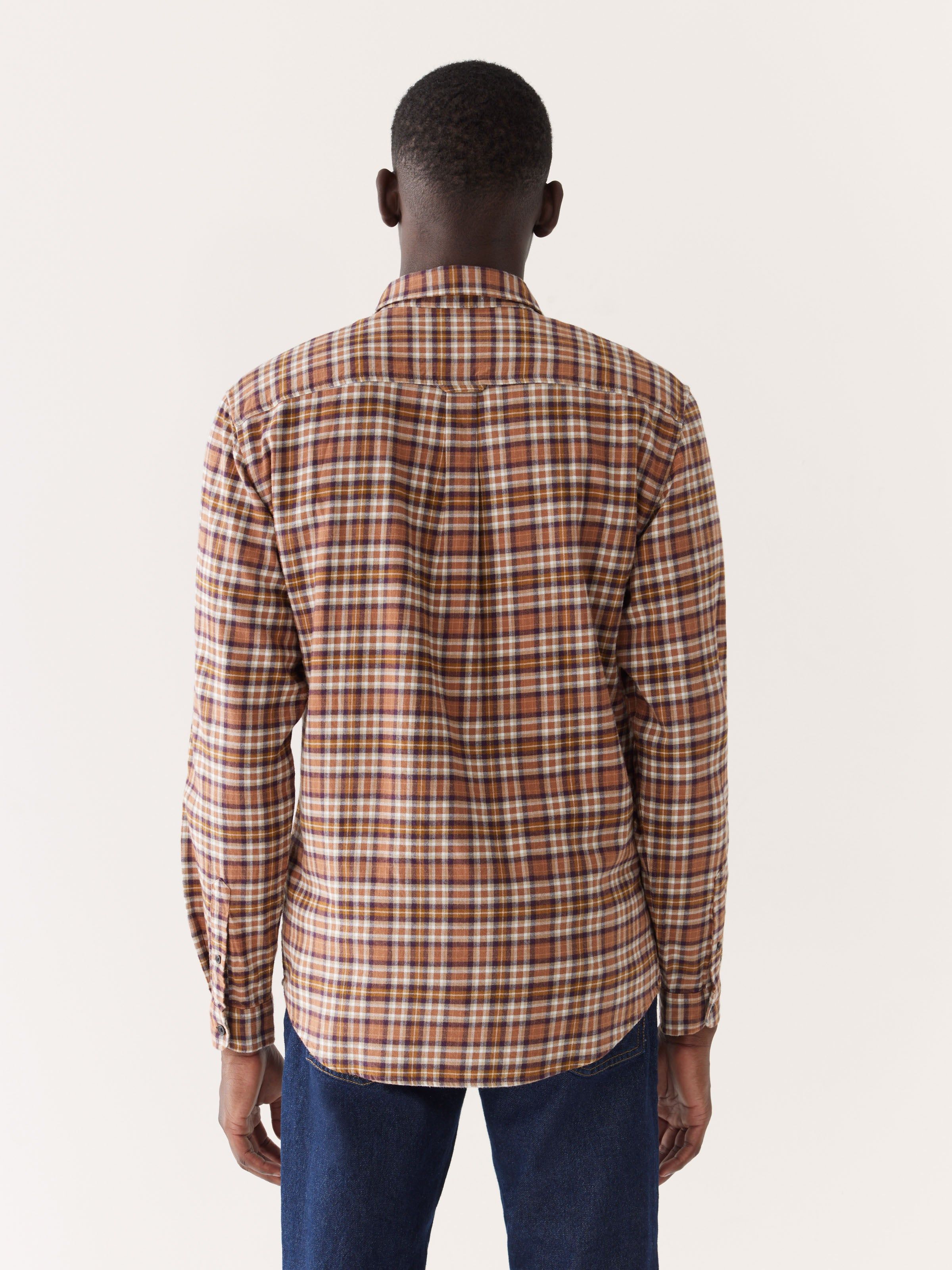 The Kapok Flannel Shirt in Russet sold by Frank & Oak product image thumbnail 3