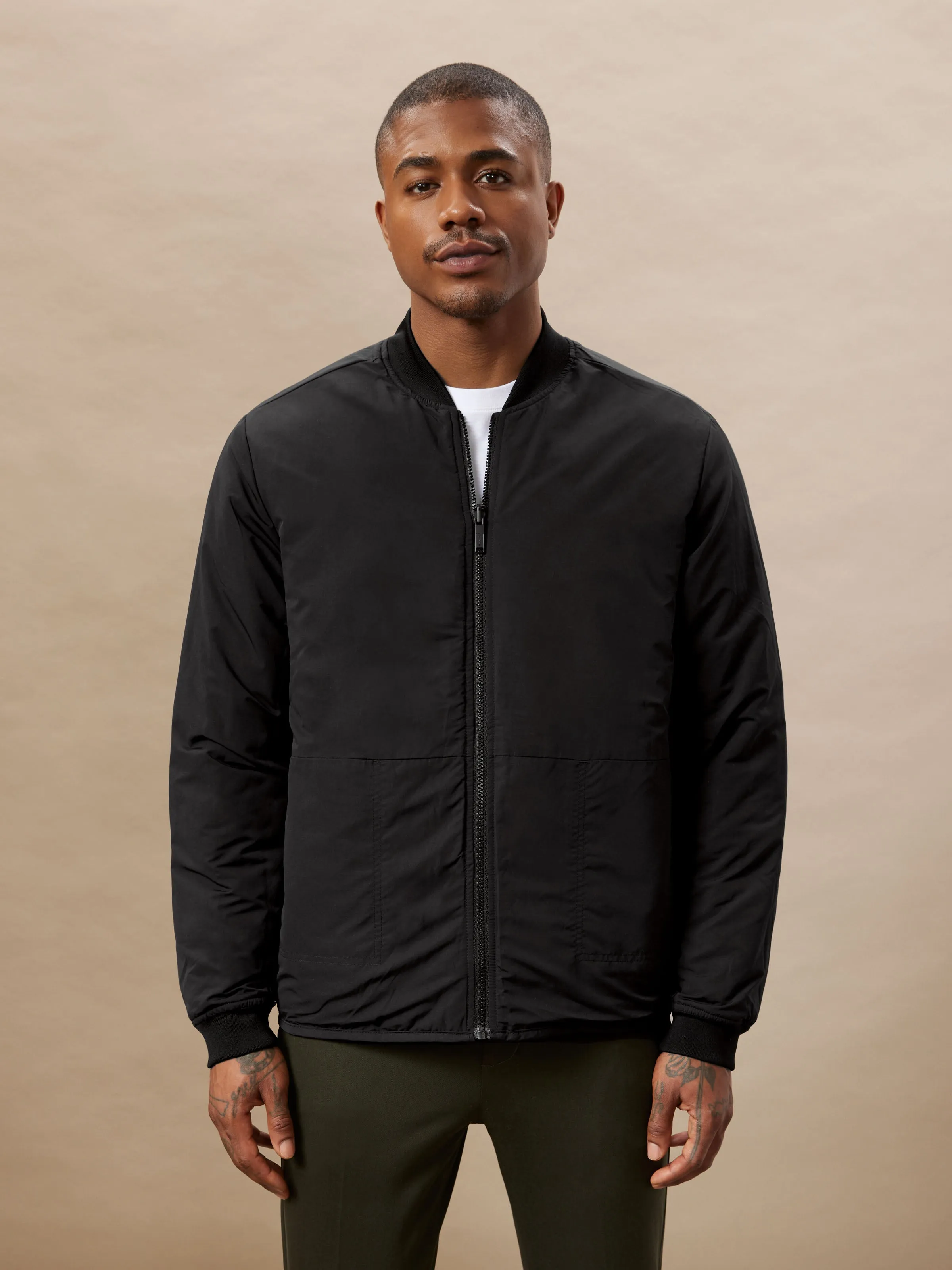 The Skyline Reversible Bomber in Black sold by Frank & Oak product image thumbnail 2