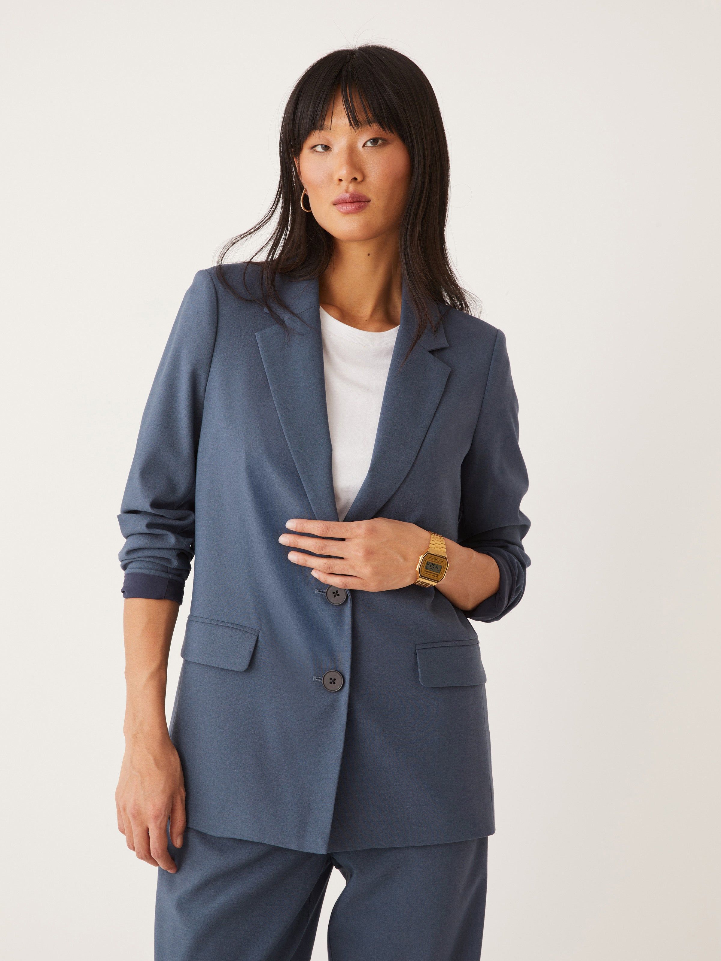 The Classic Blazer in Slate Blue sold by Frank & Oak product image thumbnail 3