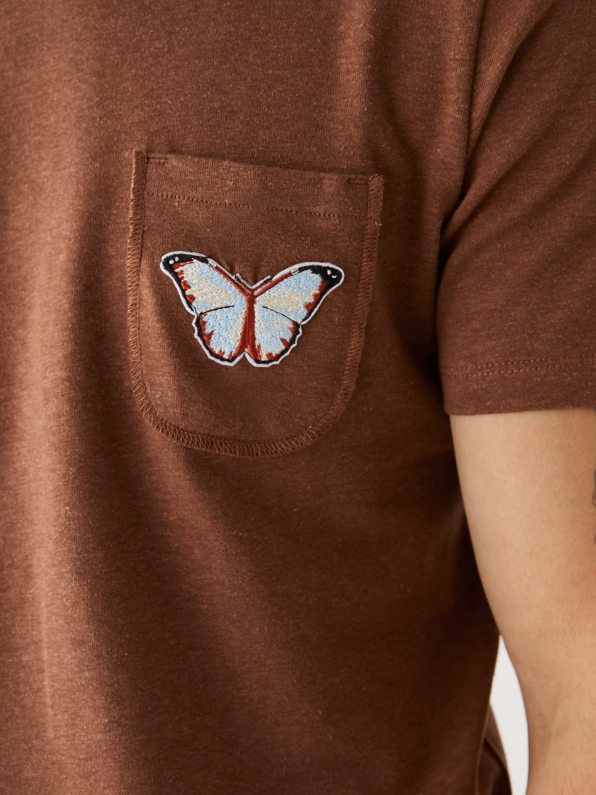 The Hemp Pocket T-Shirt in Tortoise Brown sold by Frank & Oak product image thumbnail 4