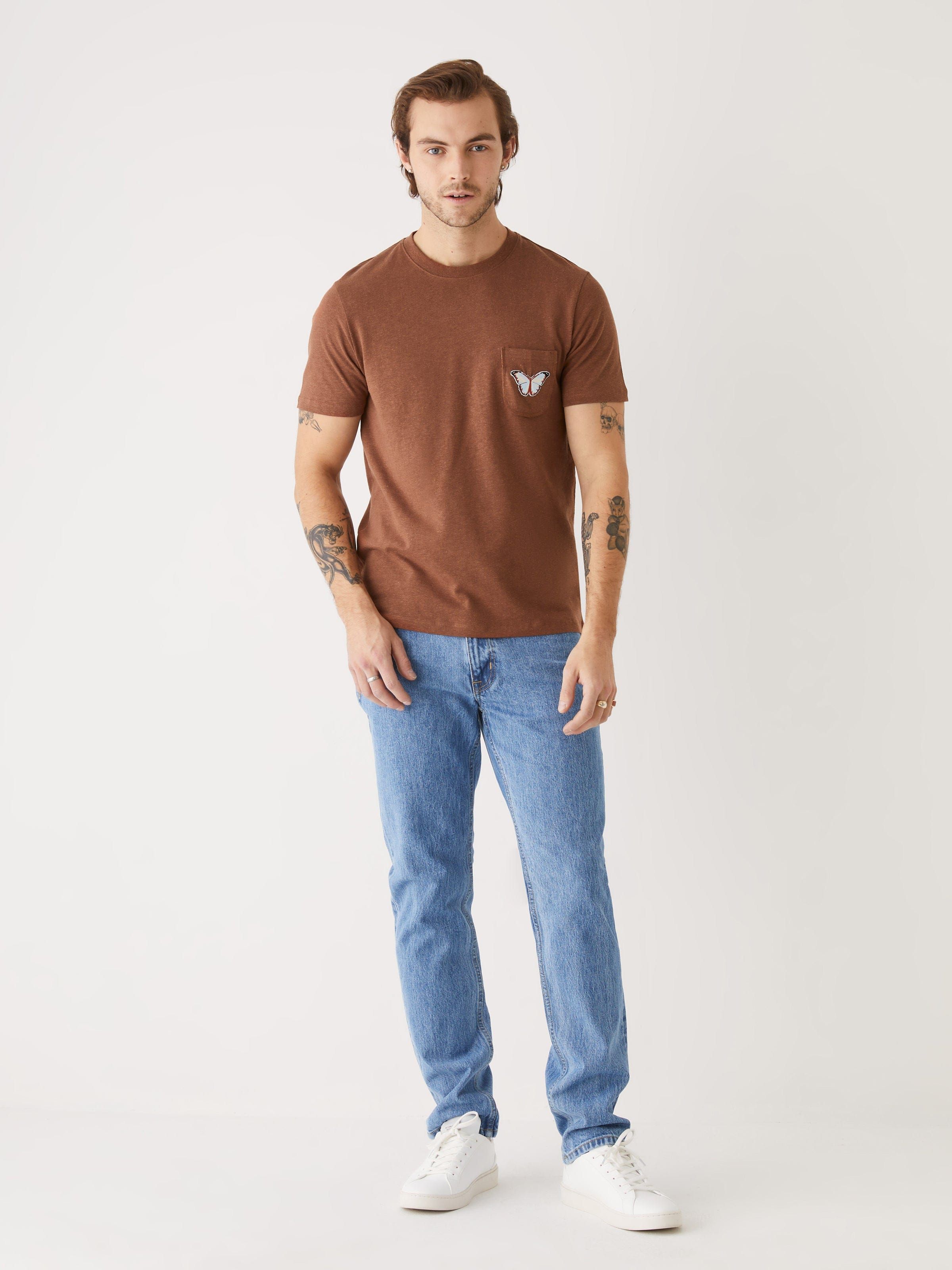 The Hemp Pocket T-Shirt in Tortoise Brown sold by Frank & Oak product image thumbnail 3