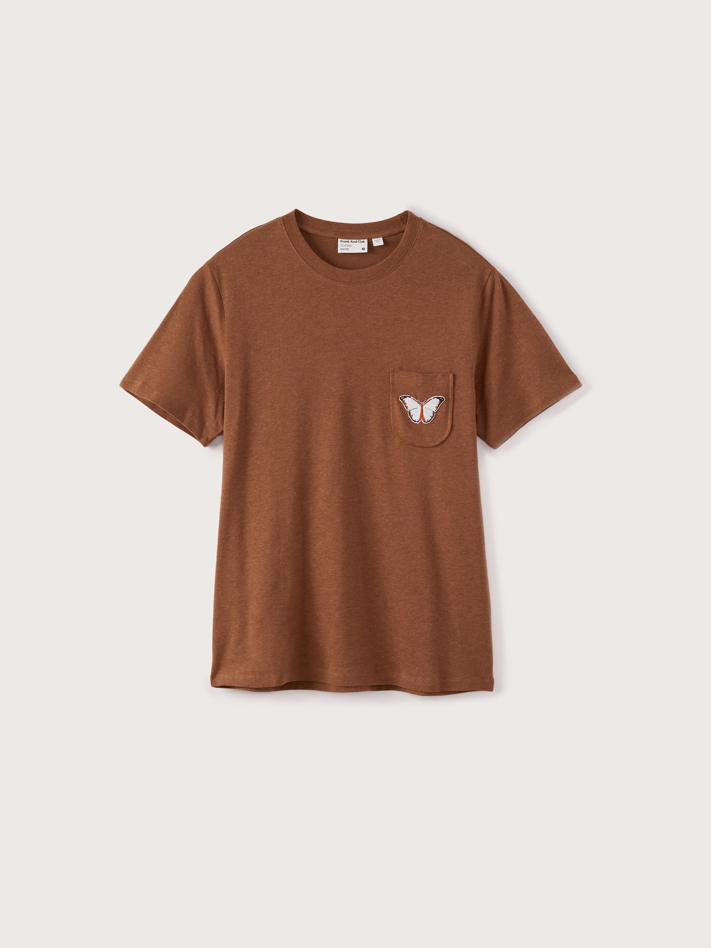 The Hemp Pocket T-Shirt in Tortoise Brown sold by Frank & Oak product image thumbnail 2