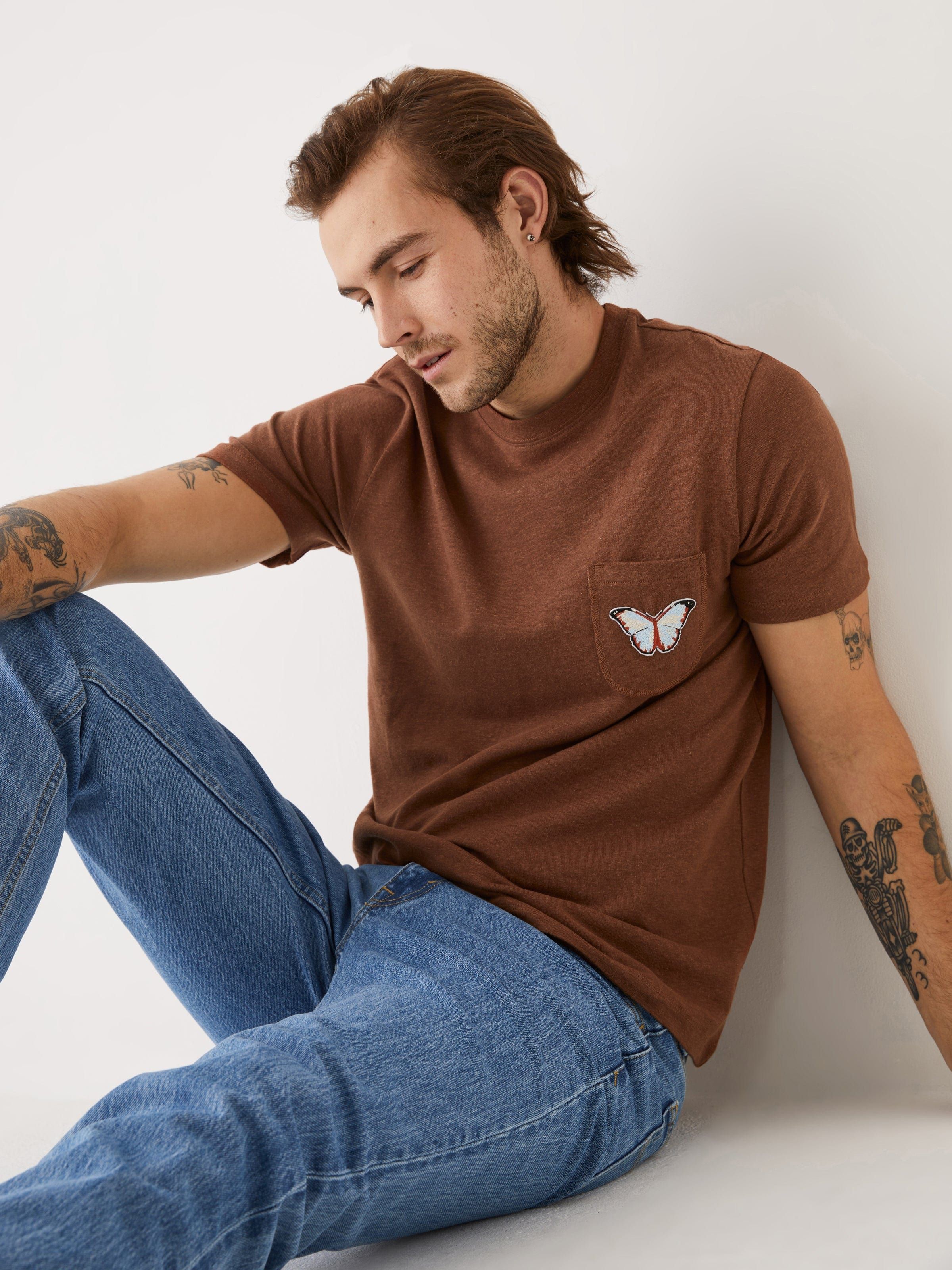 The Hemp Pocket T-Shirt in Tortoise Brown sold by Frank & Oak product image thumbnail 6