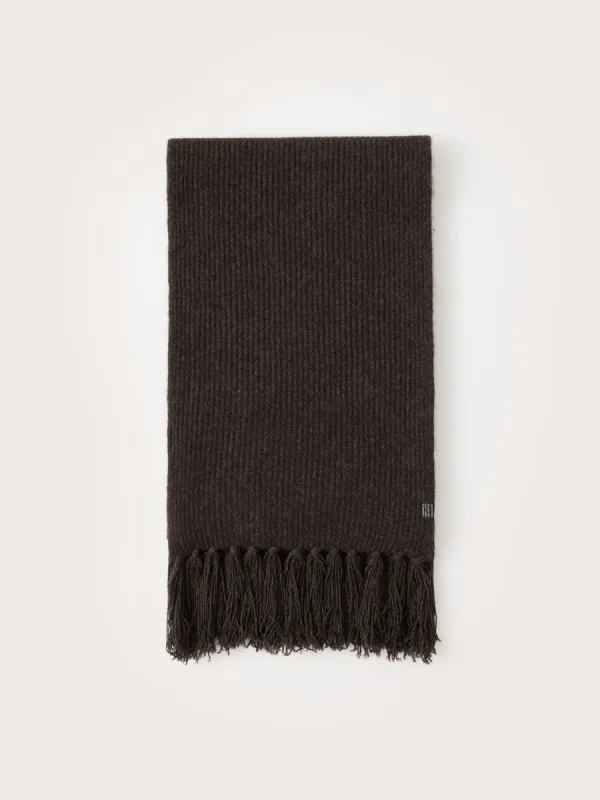 The Yak Wool Scarf in Charcoal sold by Frank & Oak