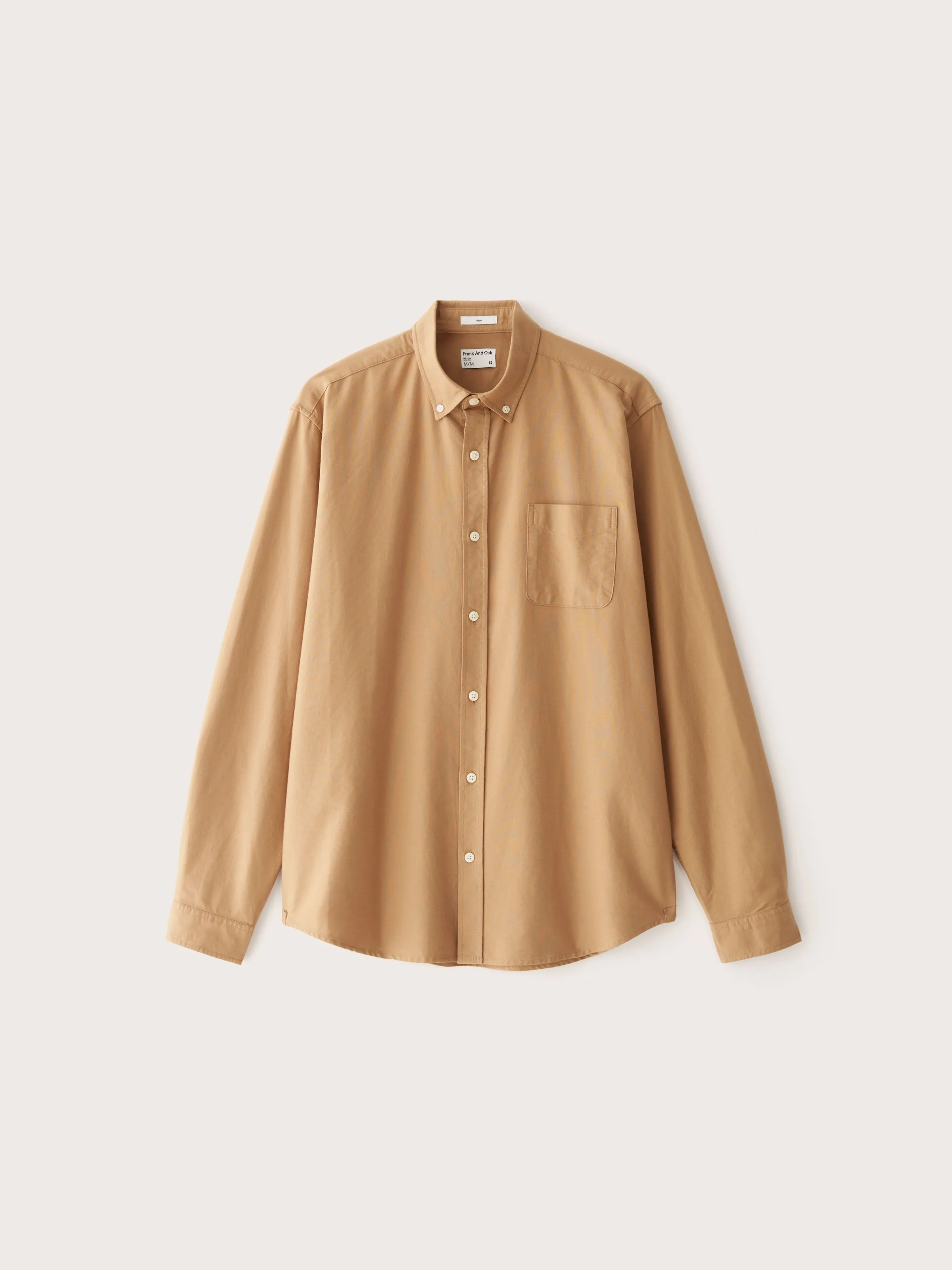 The Jasper Good Cotton Oxford Shirt in Camel sold by Frank & Oak product image thumbnail 5