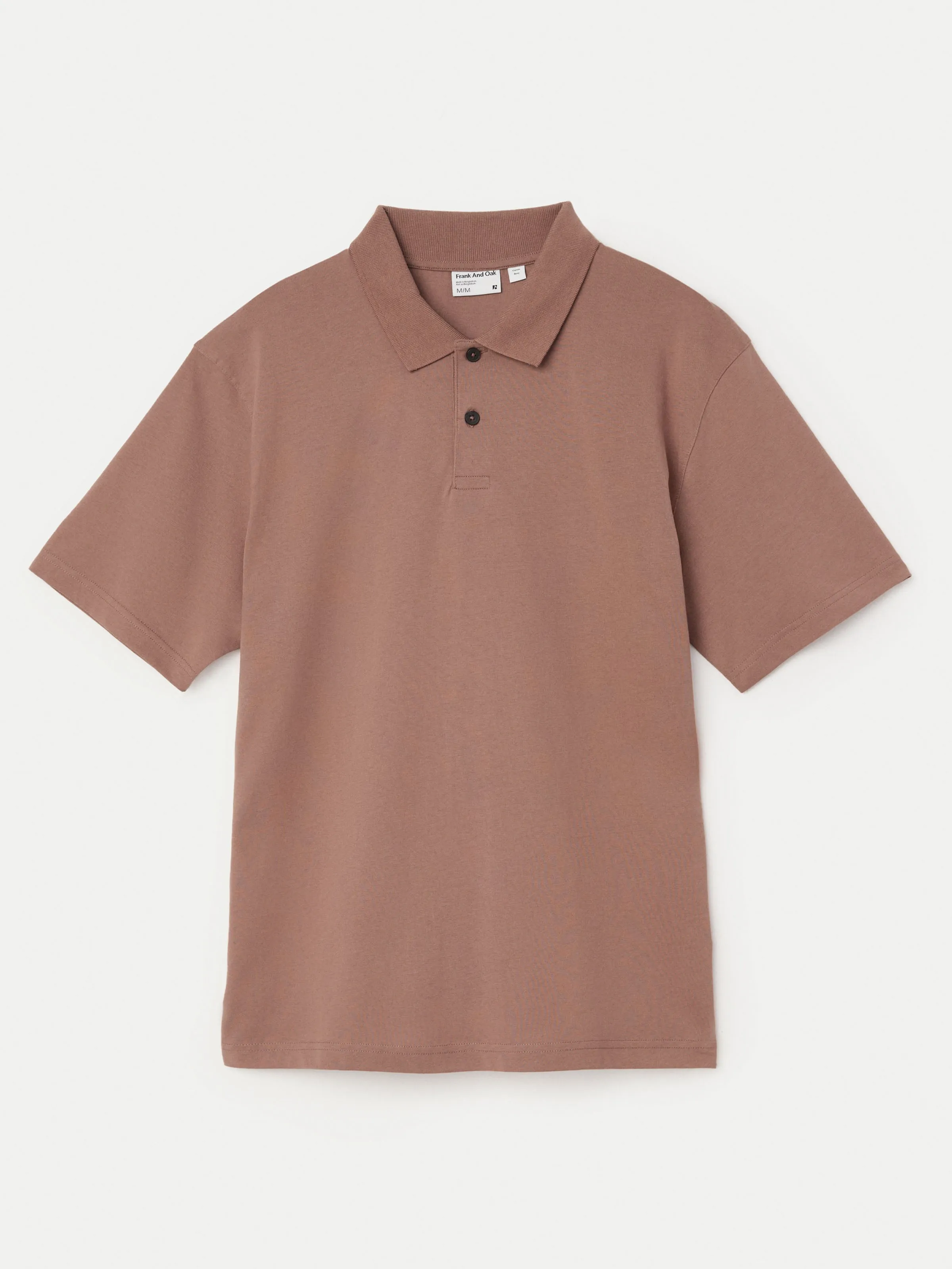 The Boxy Polo in Walnut sold by Frank & Oak product image thumbnail 5