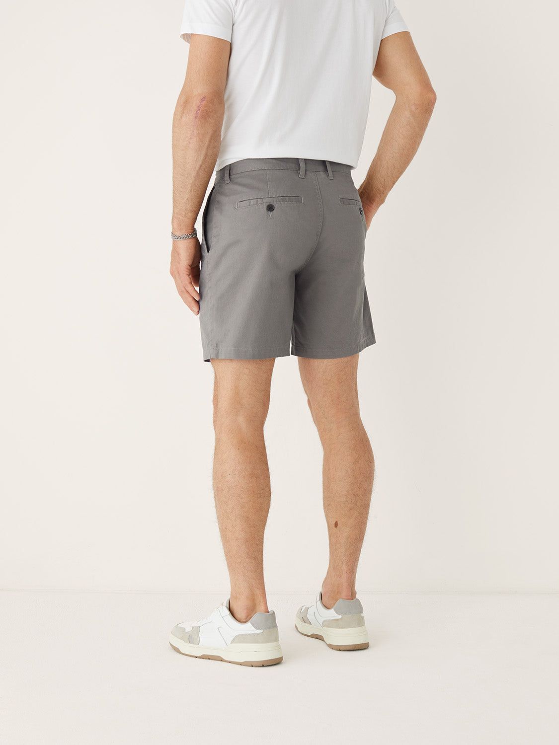 The Brunswick Chino Slim Fit 7in Short in Grey sold by Frank & Oak product image thumbnail 5