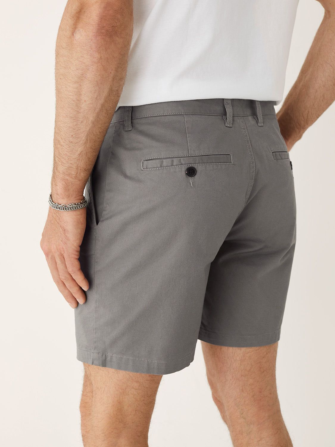 The Brunswick Chino Slim Fit 7in Short in Grey sold by Frank & Oak product image thumbnail 3
