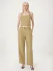 The Annie Straight Loose Pant in Cream Yellow sold by Frank & Oak