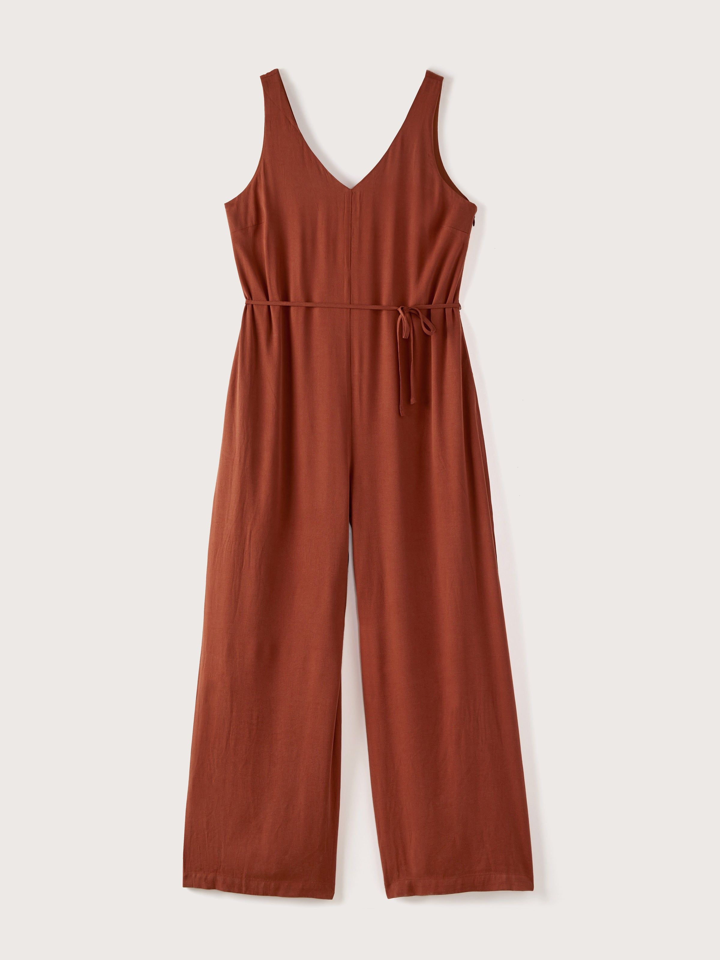 The Wide Leg Jumpsuit in Deep Orange sold by Frank & Oak product image thumbnail 6