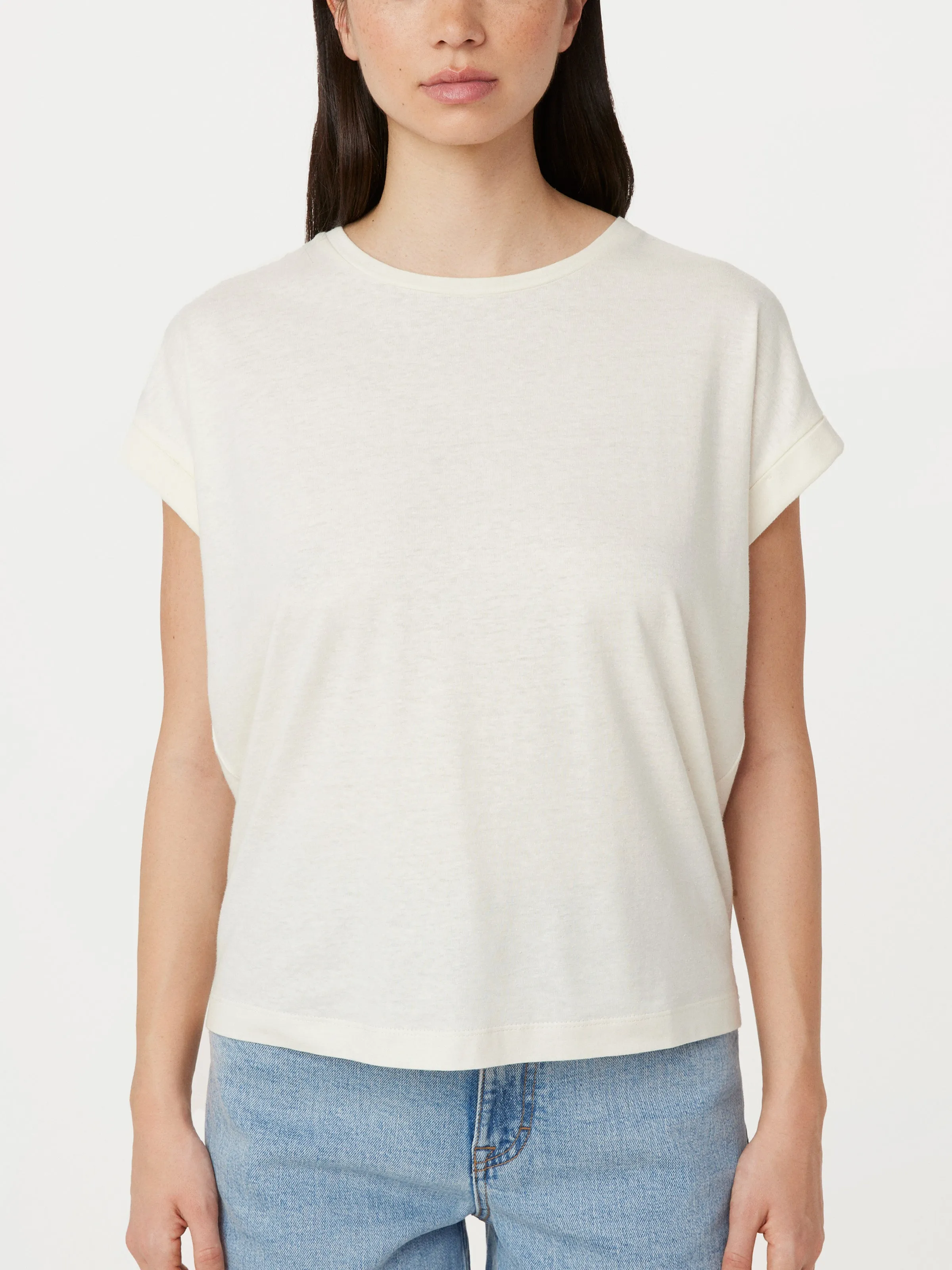 The Hemp Relaxed T-Shirt in Off White sold by Frank & Oak product image thumbnail 3