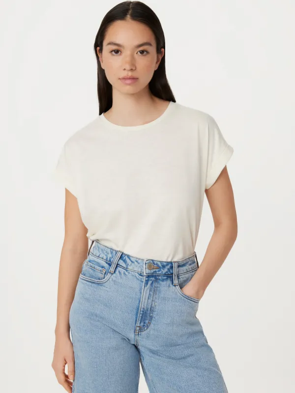 The Hemp Relaxed T-Shirt in Off White sold by Frank & Oak