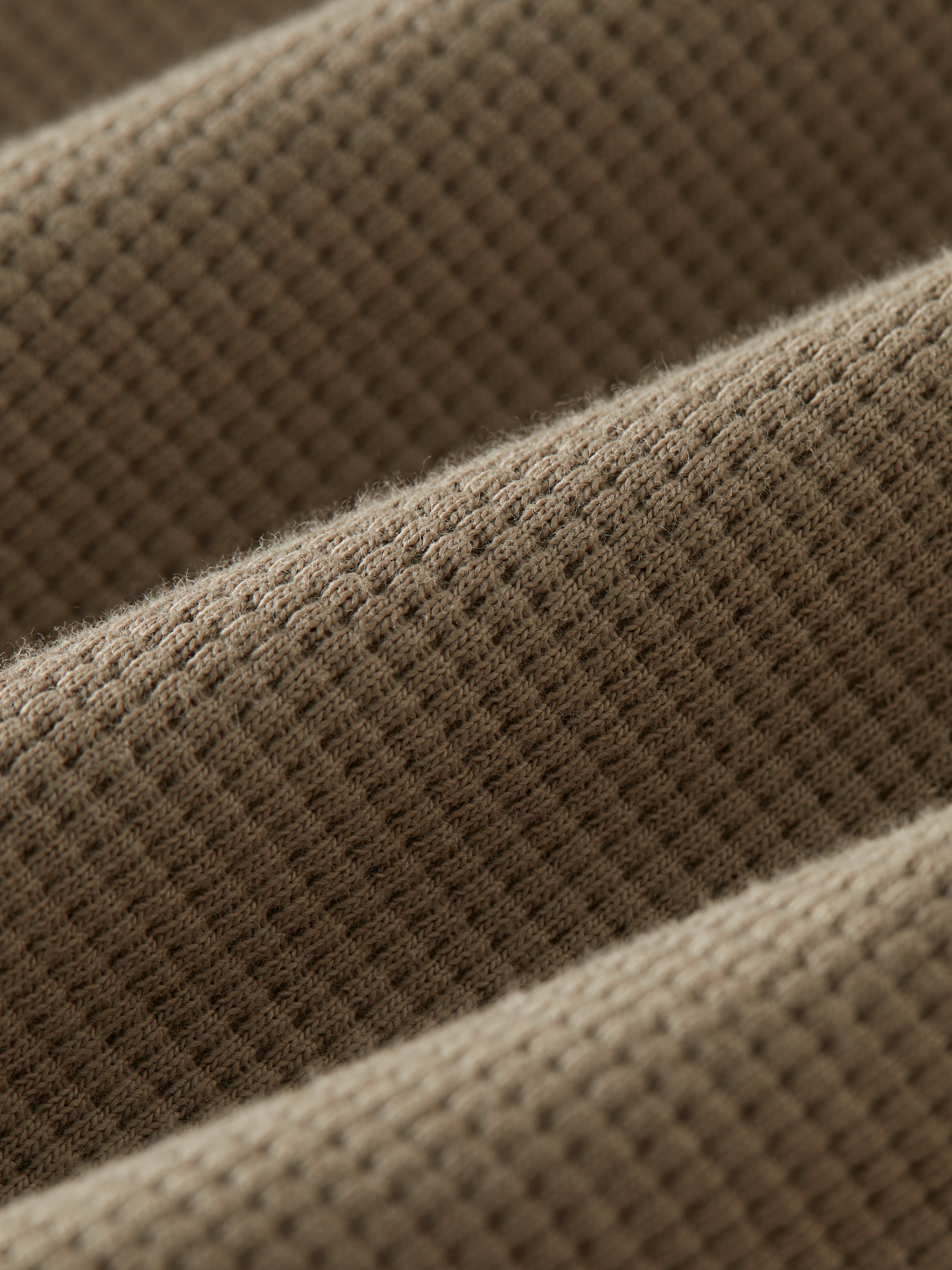 The Relaxed Waffle T-Shirt in Khaki sold by Frank & Oak product image thumbnail 6