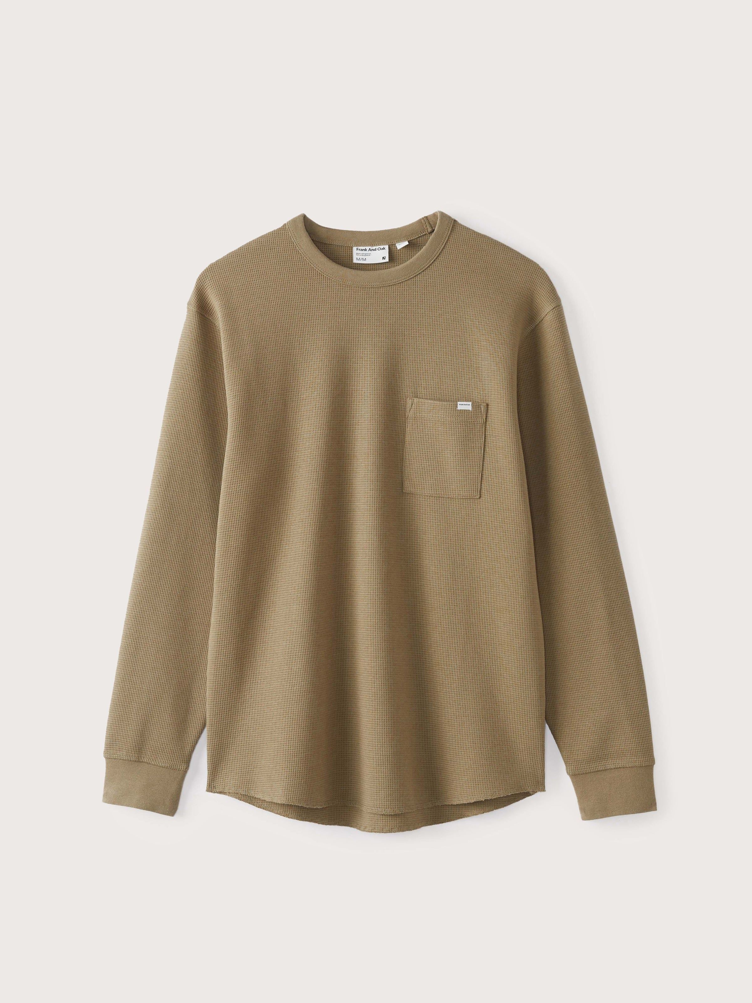 The Relaxed Waffle T-Shirt in Khaki sold by Frank & Oak product image thumbnail 5