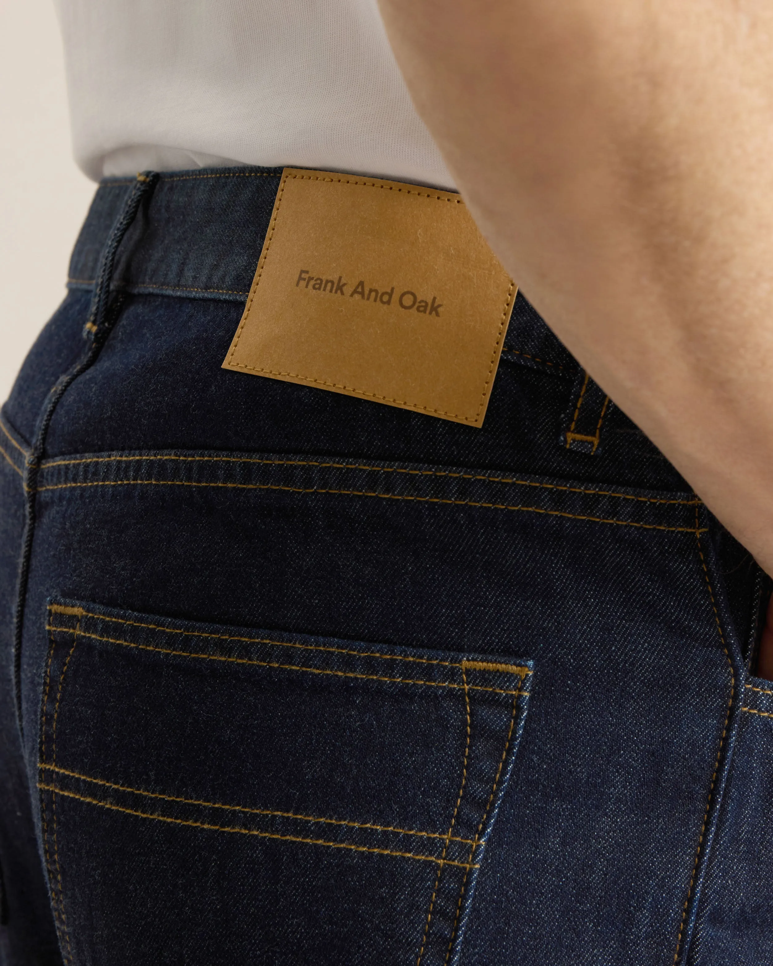 DARK INDIGO STRAIGHT LEG DENIM sold by Frank & Oak product image thumbnail 5