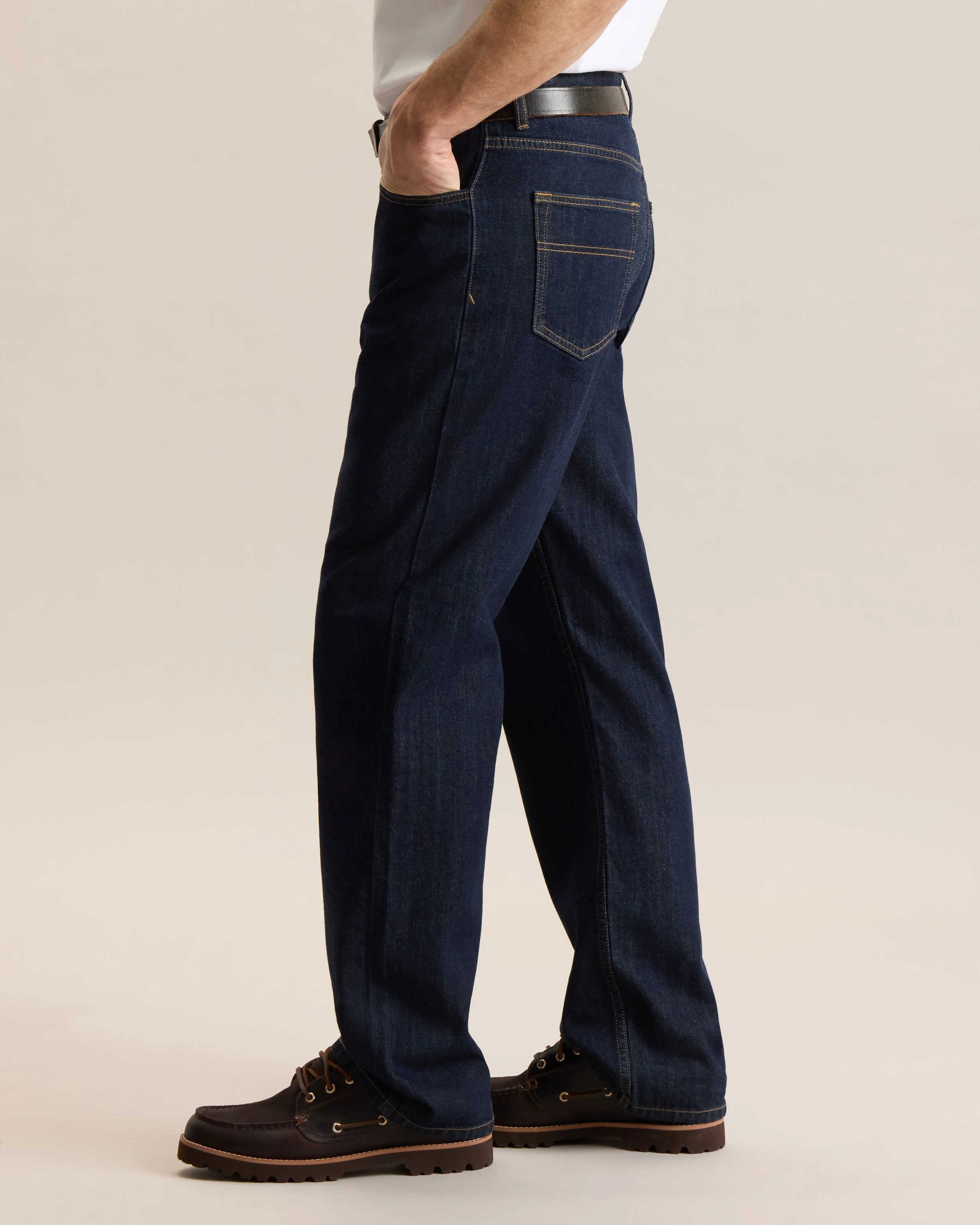 DARK INDIGO STRAIGHT LEG DENIM sold by Frank & Oak product image thumbnail 3