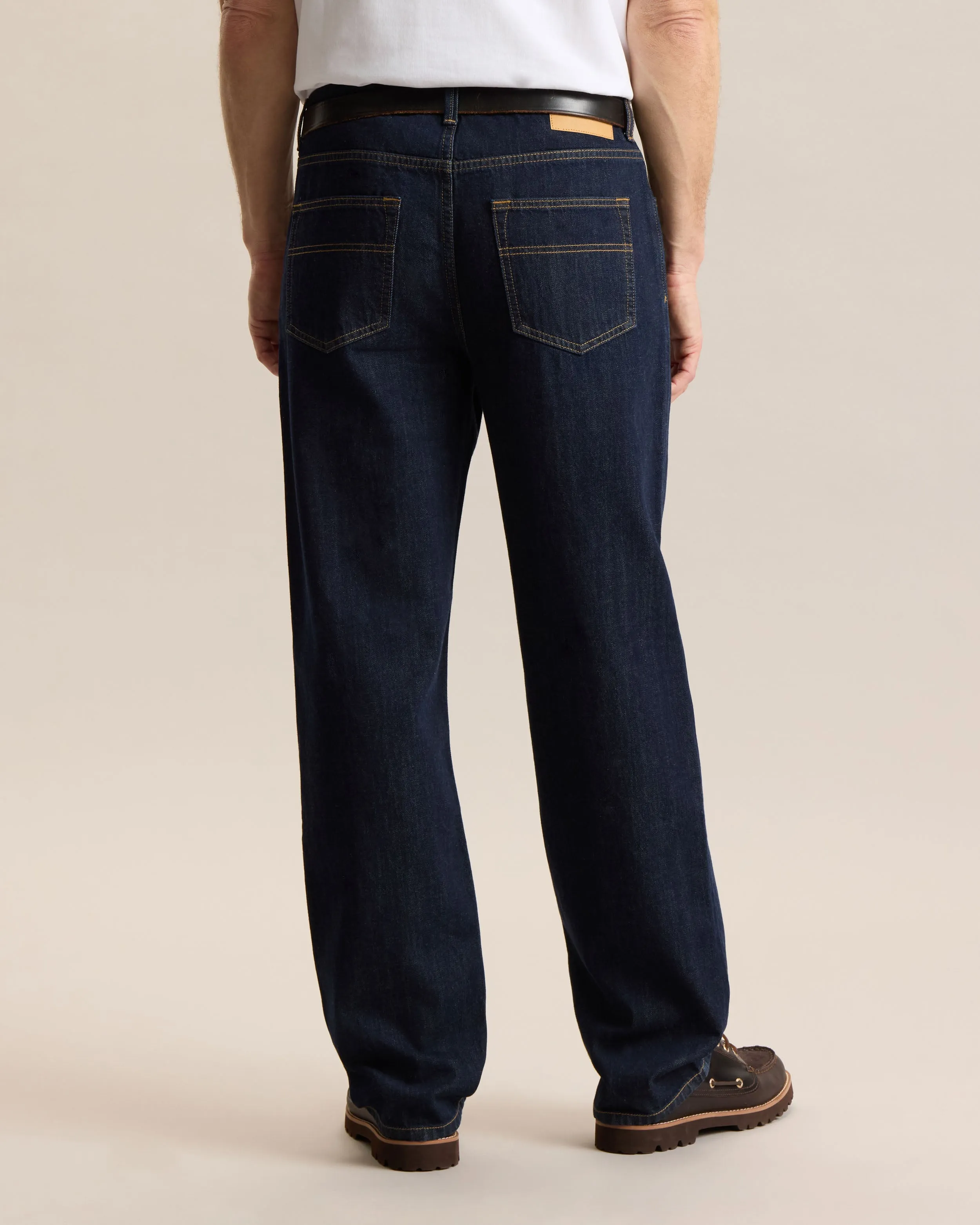 DARK INDIGO STRAIGHT LEG DENIM sold by Frank & Oak product image thumbnail 4