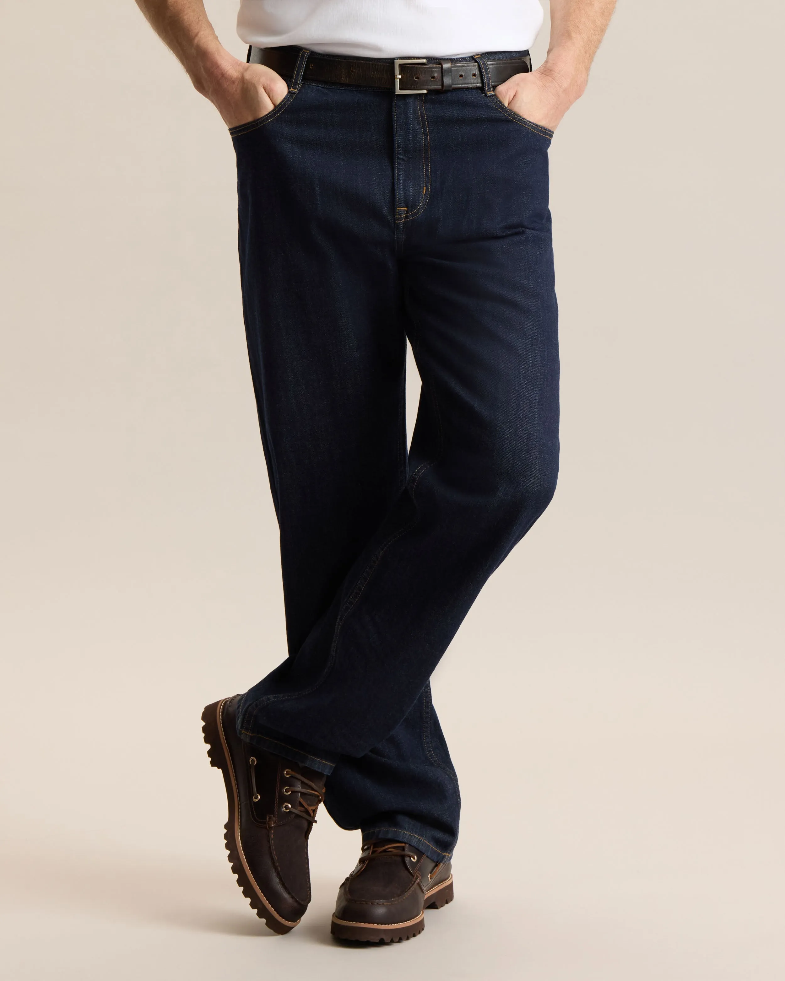 DARK INDIGO STRAIGHT LEG DENIM sold by Frank & Oak product image thumbnail 2