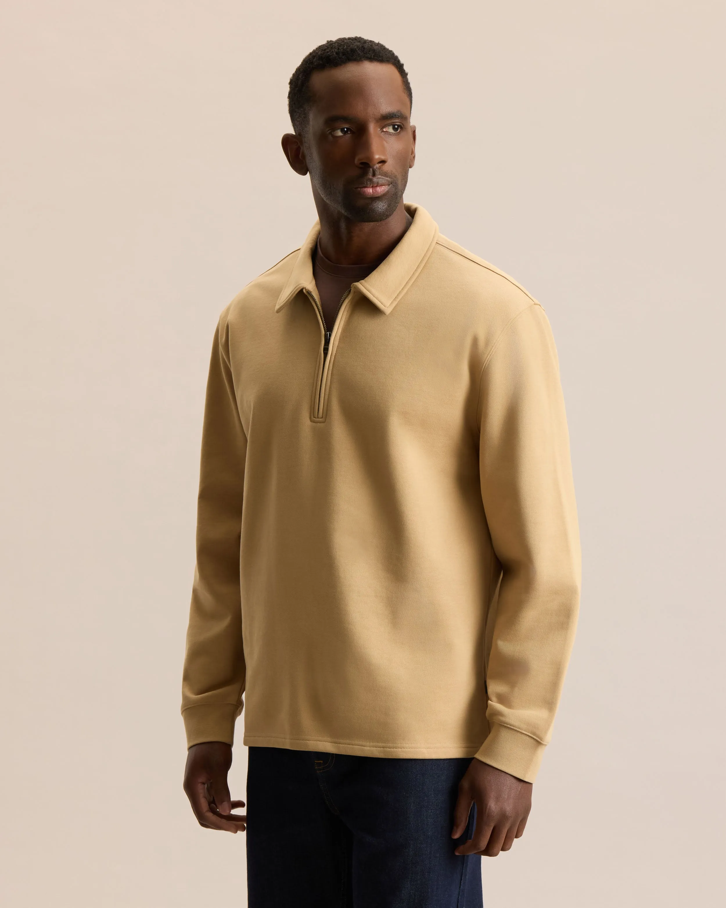 ESSENTIAL QUARTER ZIP SWEATSHIRT sold by Frank & Oak product image thumbnail 3