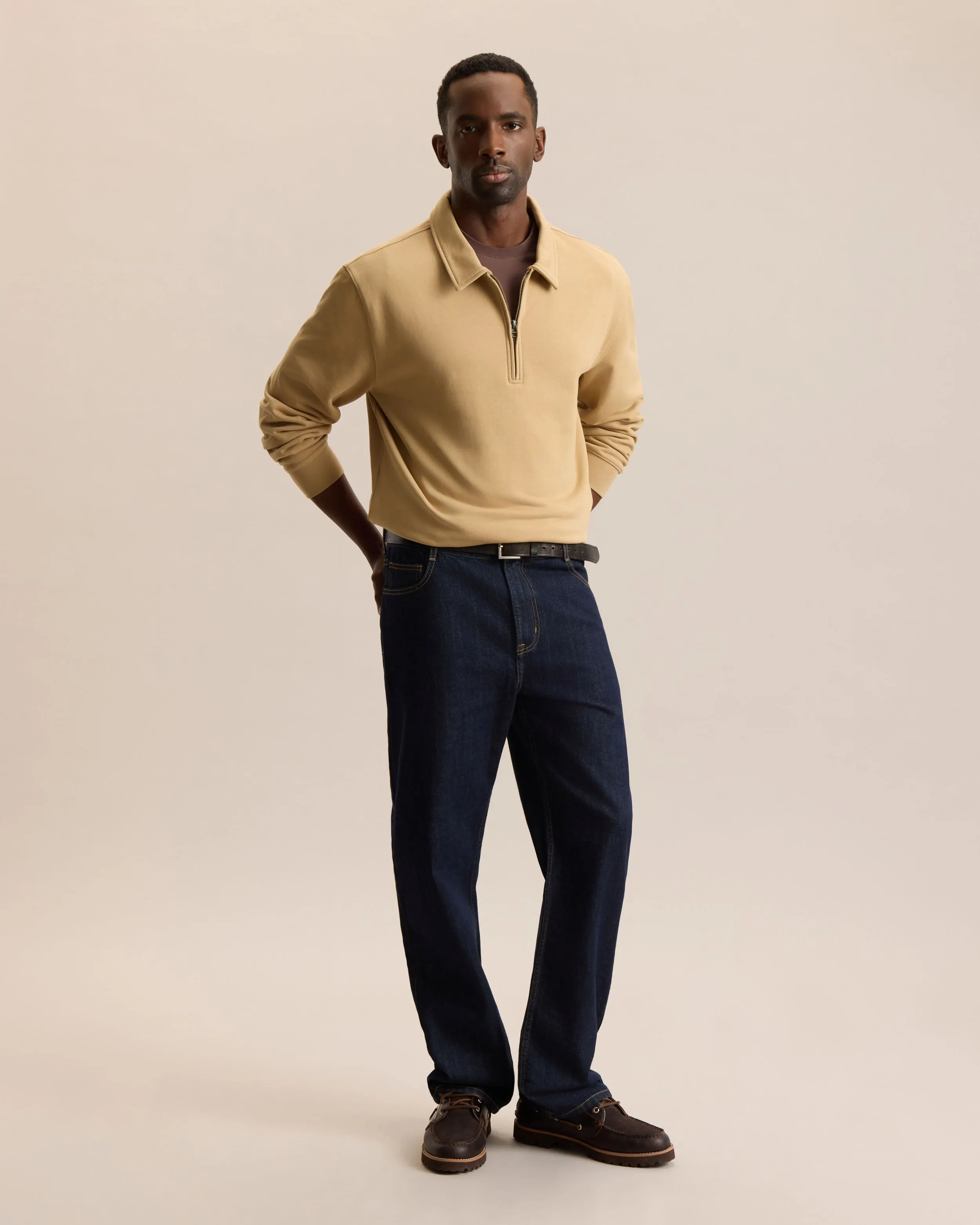 ESSENTIAL QUARTER ZIP SWEATSHIRT sold by Frank & Oak product image thumbnail 5
