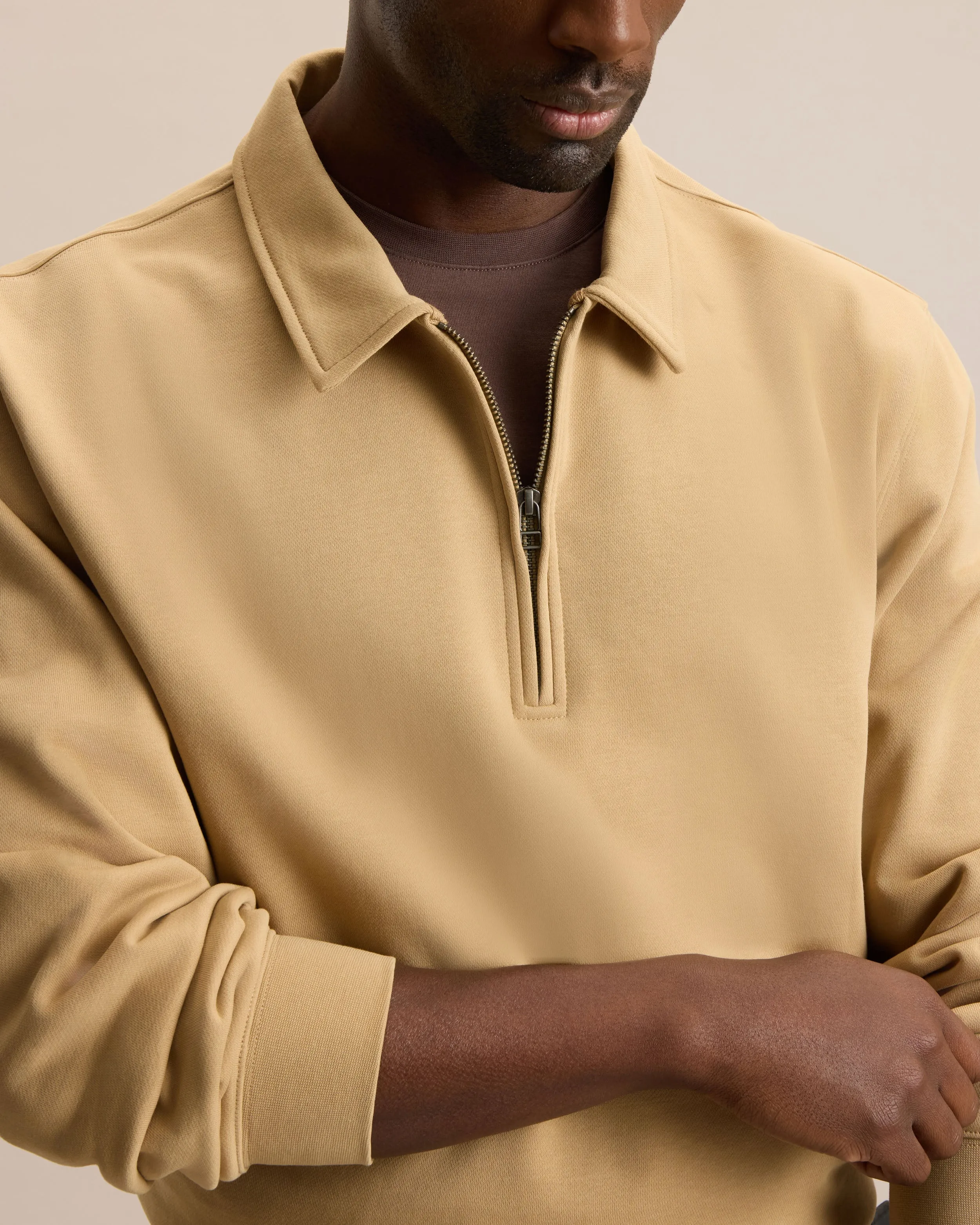 ESSENTIAL QUARTER ZIP SWEATSHIRT sold by Frank & Oak product image thumbnail 2