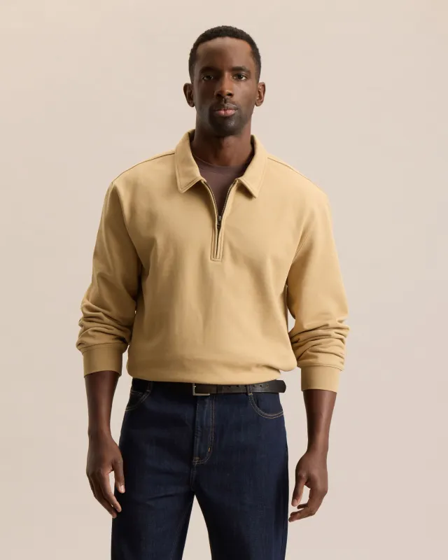 ESSENTIAL QUARTER ZIP SWEATSHIRT made by Frank & Oak