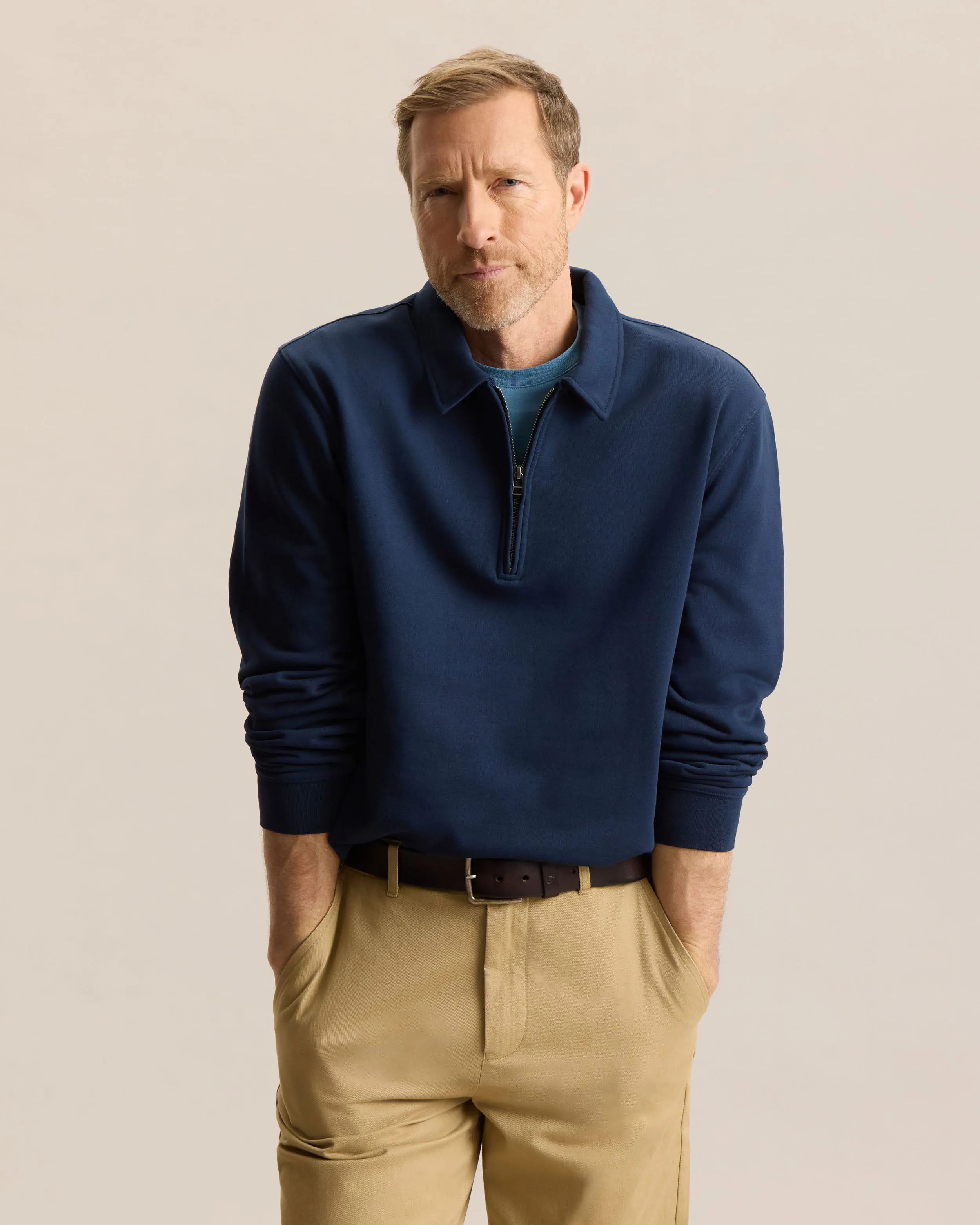 ESSENTIAL QUARTER ZIP SWEATSHIRT sold by Frank & Oak product image thumbnail 4