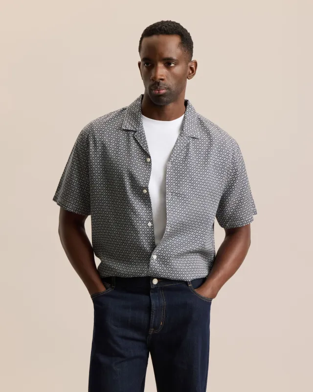 PRINTED TENCEL™ LYOCELL RESORT SHIRT made by Frank & Oak