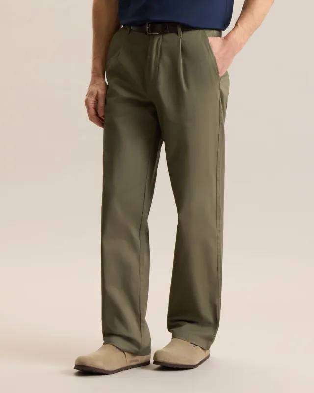 RELAXED PLEATED CHINO PANT made by Frank & Oak