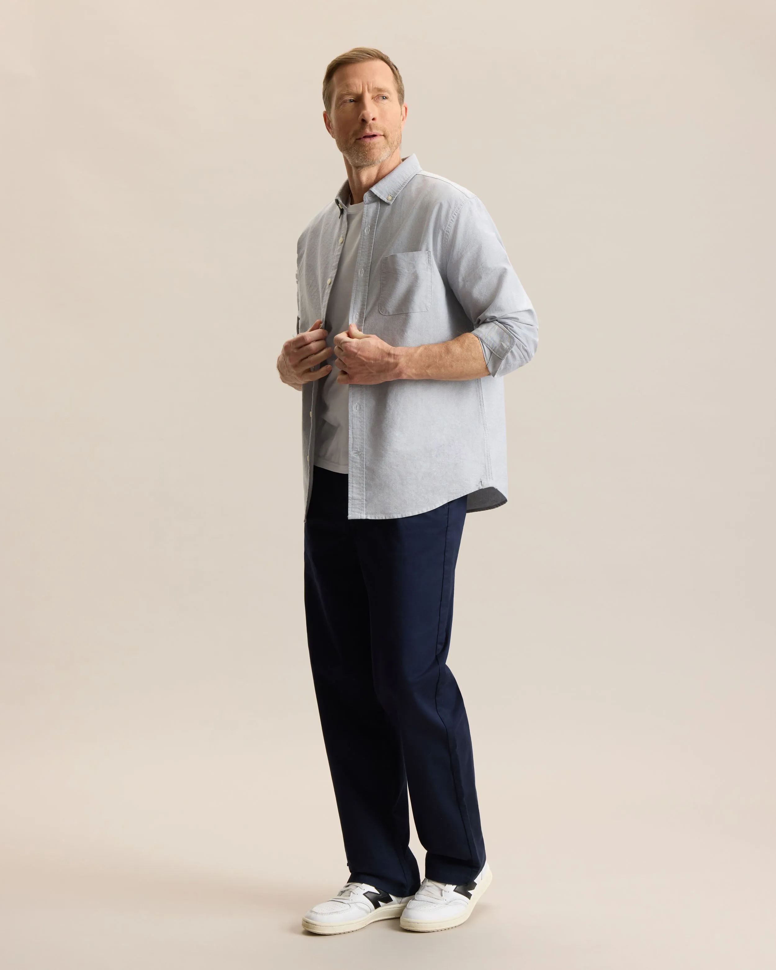 RELAXED PLEATED CHINO PANT sold by Frank & Oak product image thumbnail 2