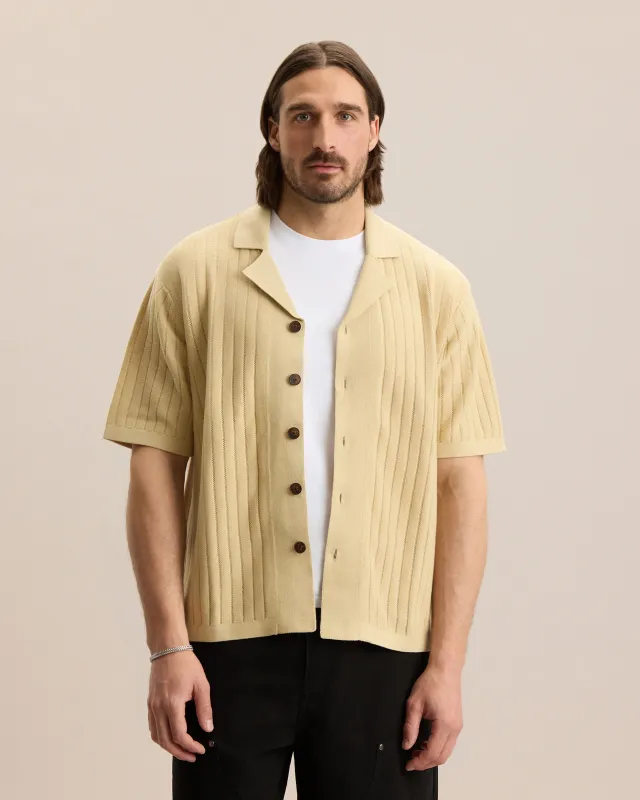 DROP-NEEDLE KNIT SHIRT made by Frank & Oak