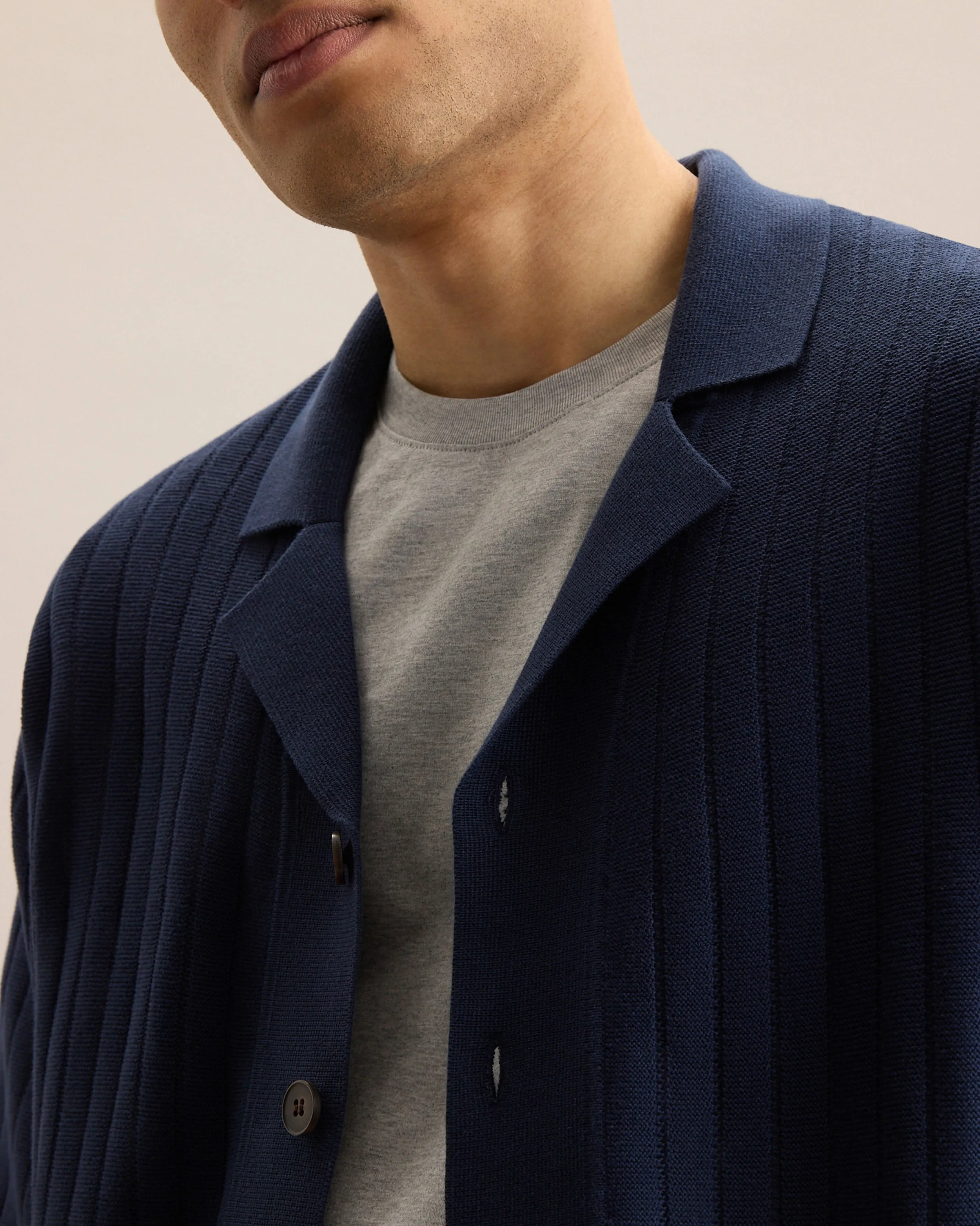 DROP-NEEDLE KNIT SHIRT sold by Frank & Oak product image thumbnail 3
