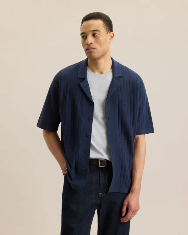 DROP-NEEDLE KNIT SHIRT made by Frank & Oak