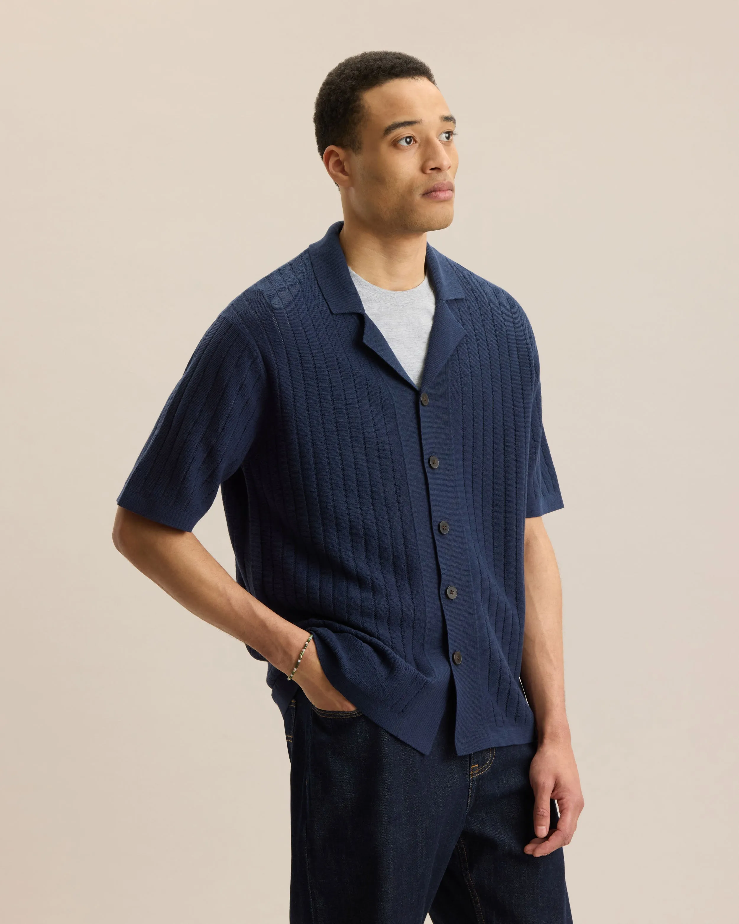 DROP-NEEDLE KNIT SHIRT sold by Frank & Oak product image thumbnail 2