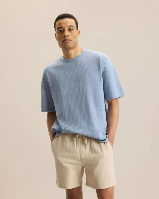 BOXY TEXTURED KNIT TEE made by Frank & Oak