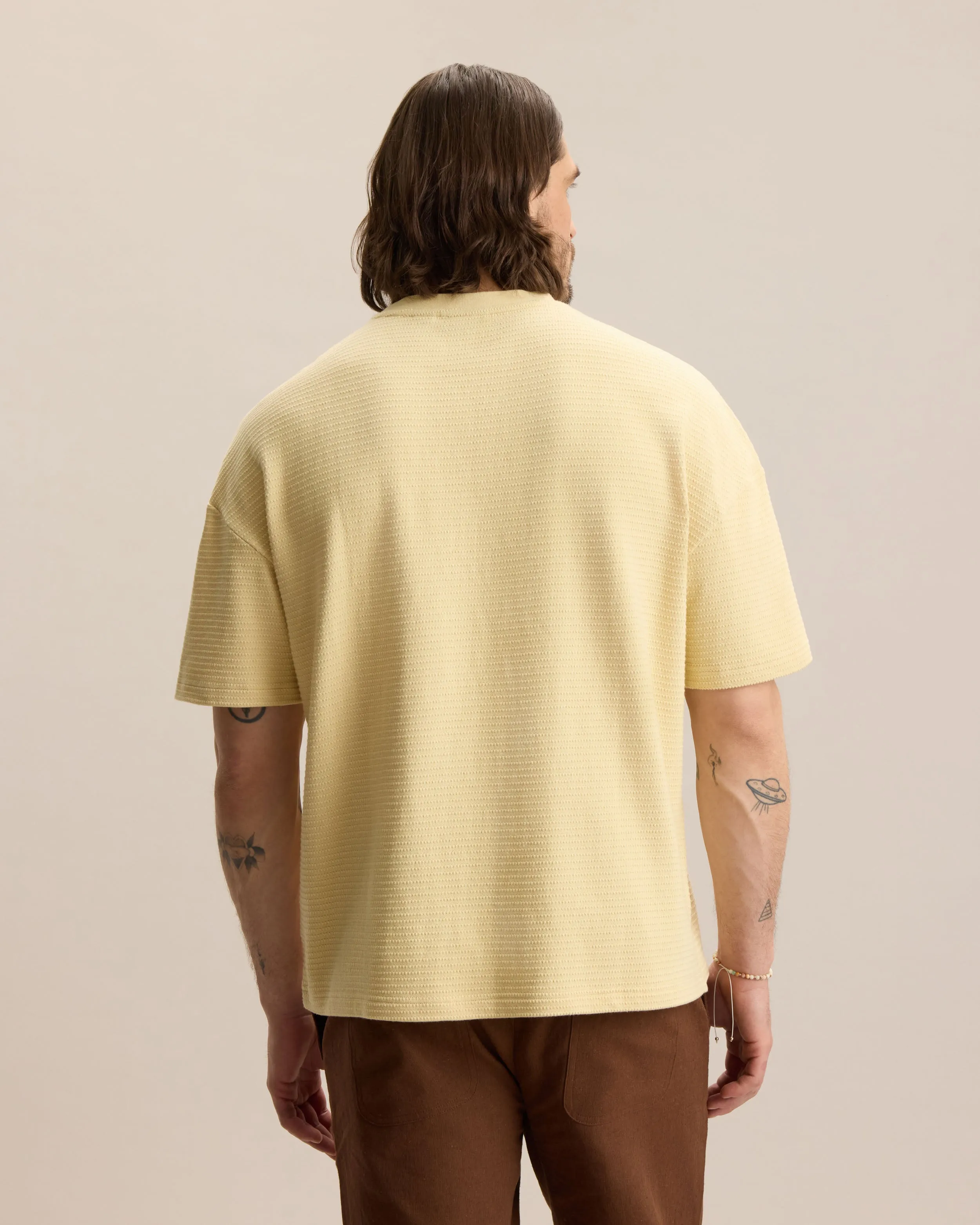 BOXY TEXTURED KNIT TEE sold by Frank & Oak product image thumbnail 3