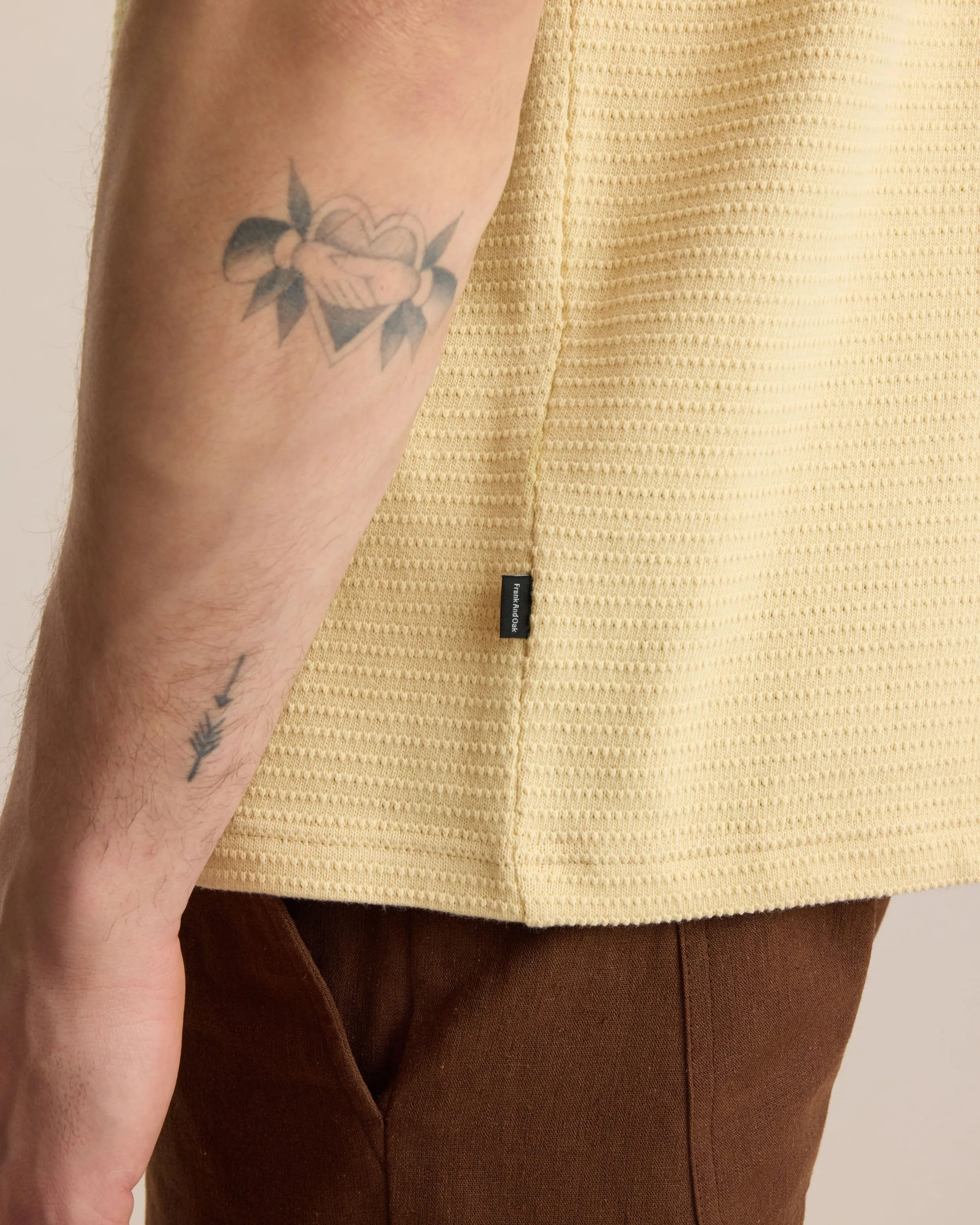 BOXY TEXTURED KNIT TEE sold by Frank & Oak product image thumbnail 4