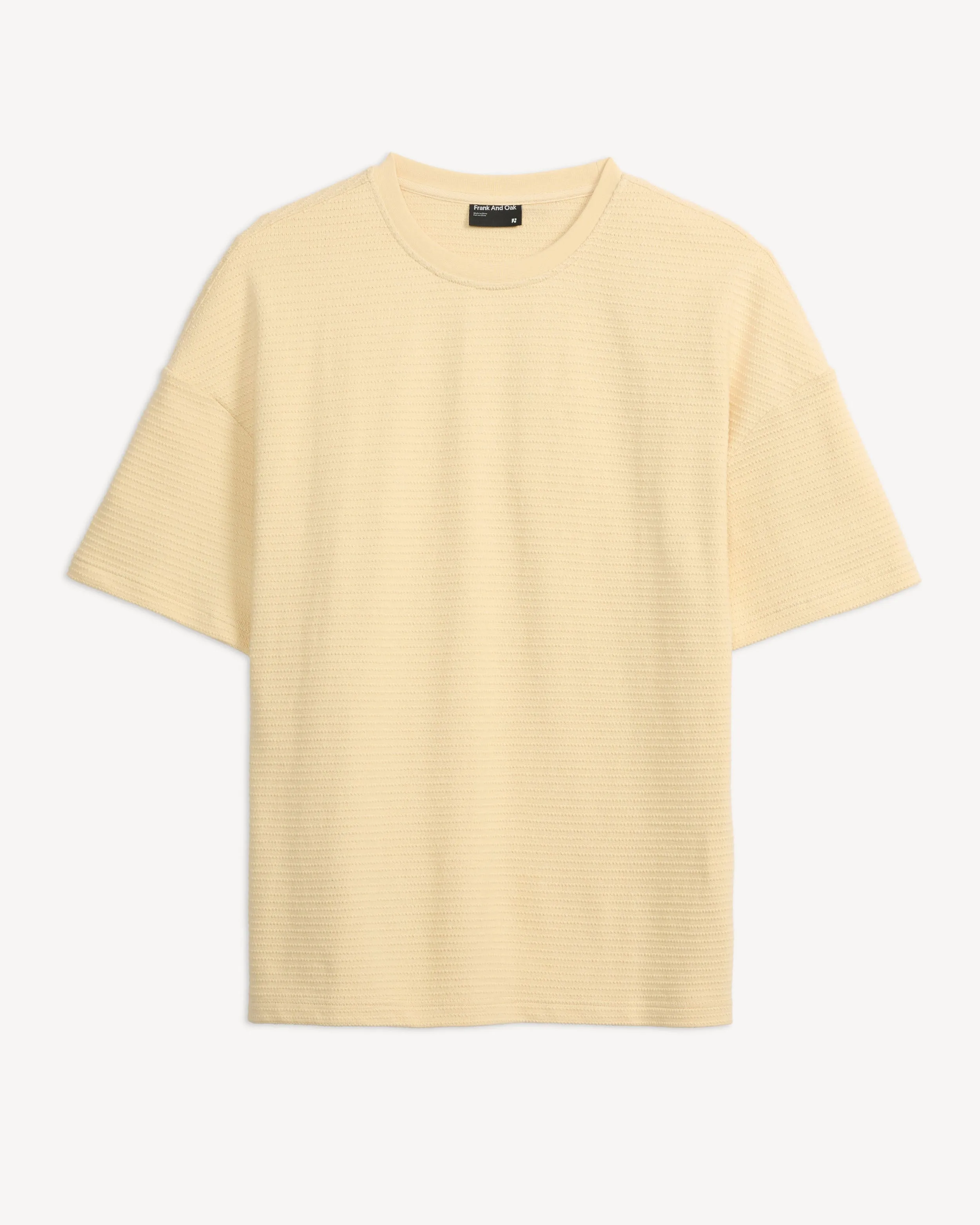 BOXY TEXTURED KNIT TEE sold by Frank & Oak product image thumbnail 5