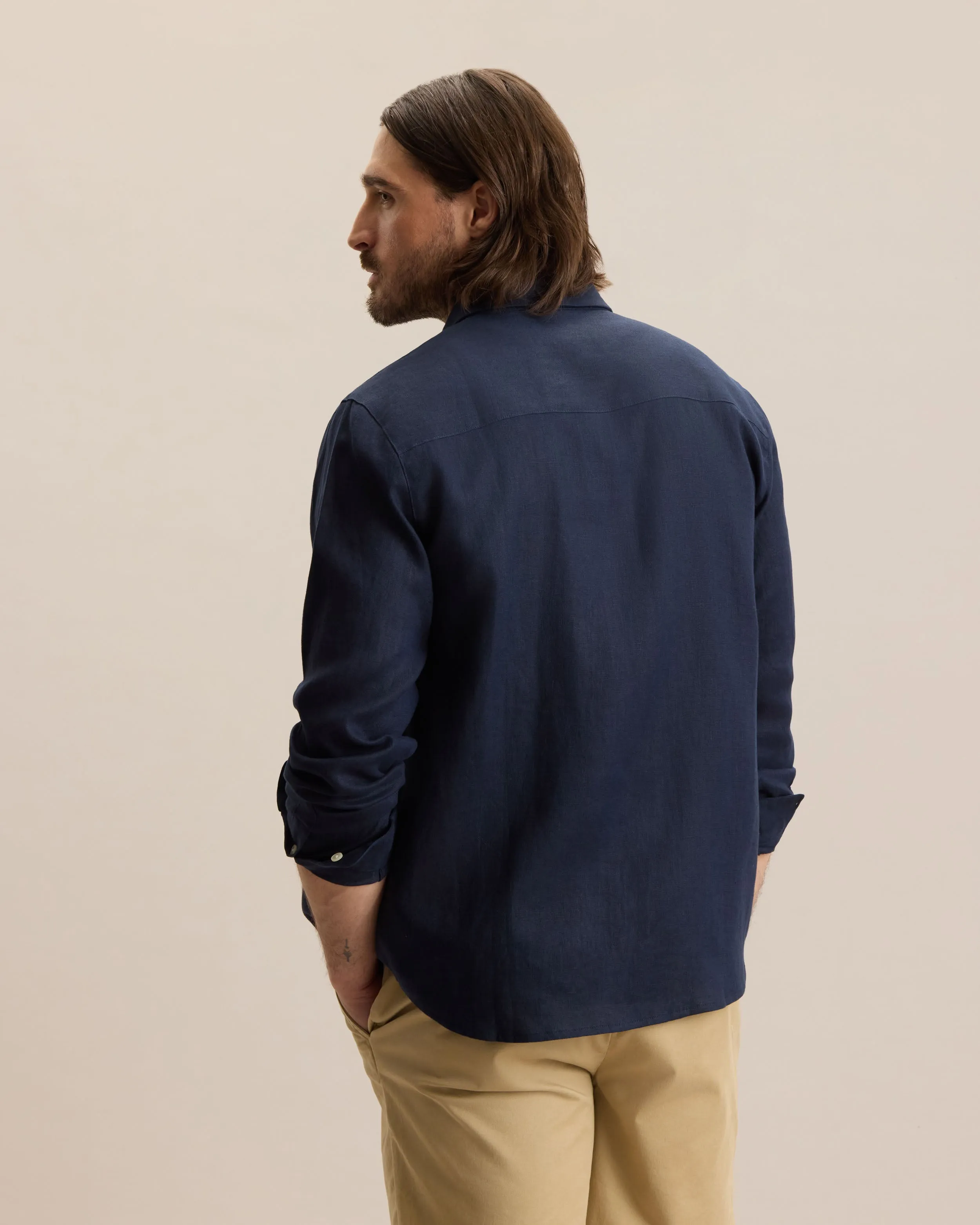 LINEN SHIRT - LONG SLEEVE sold by Frank & Oak product image thumbnail 3