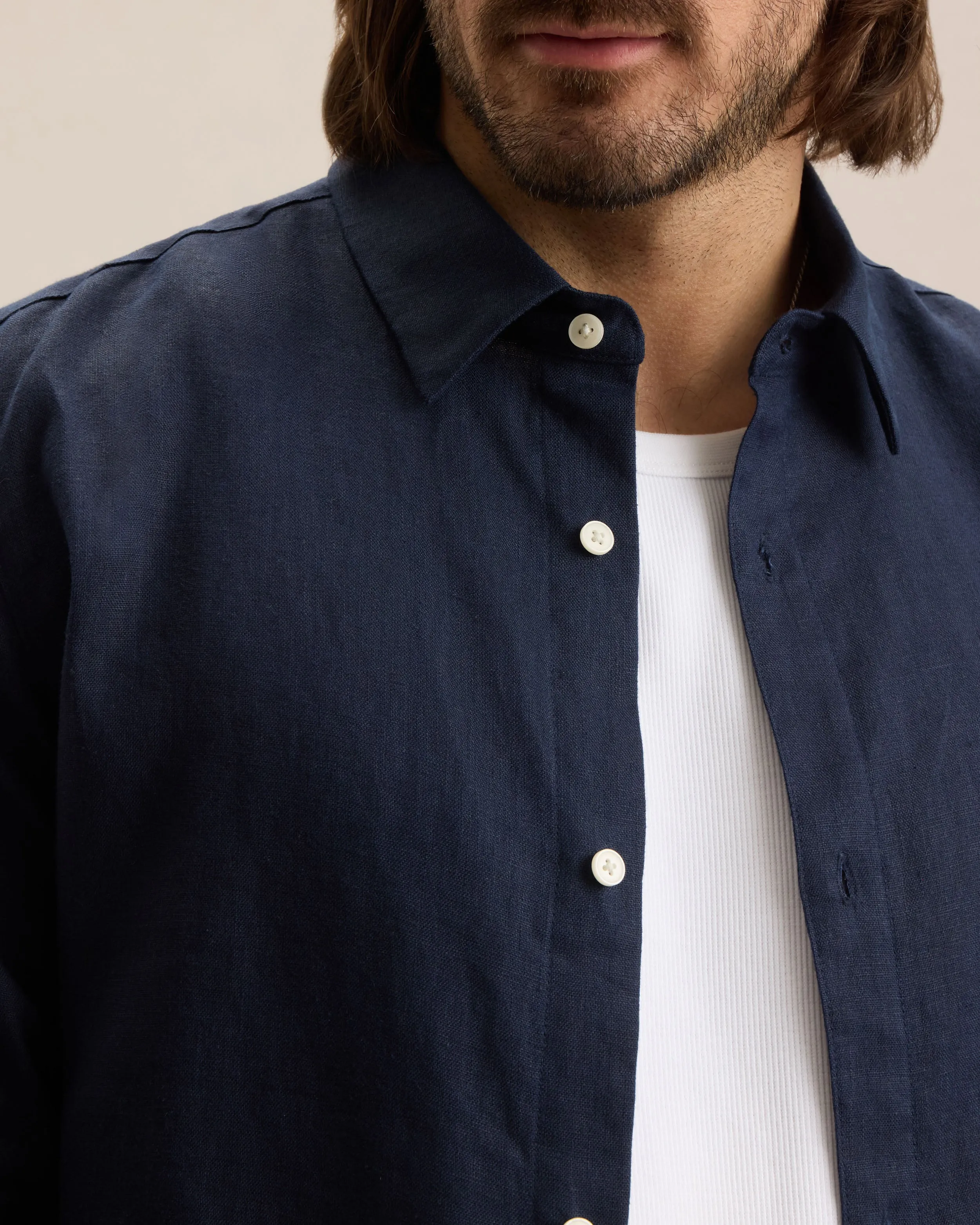 LINEN SHIRT - LONG SLEEVE sold by Frank & Oak product image thumbnail 4