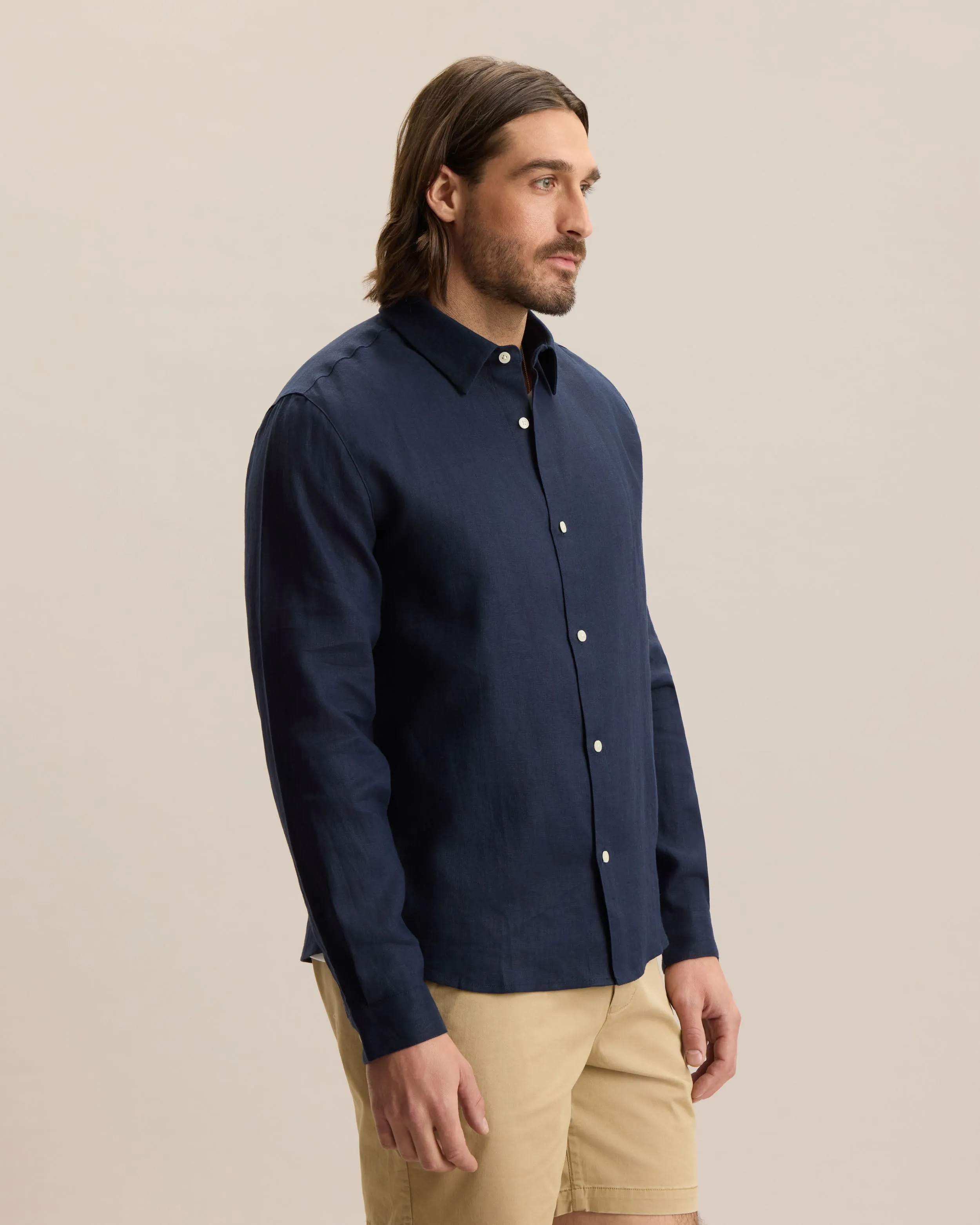 LINEN SHIRT - LONG SLEEVE sold by Frank & Oak product image thumbnail 2