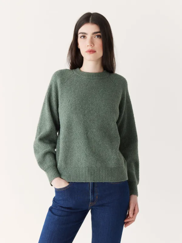 The Seawool® Crewneck Sweater in Evergreen sold by Frank & Oak