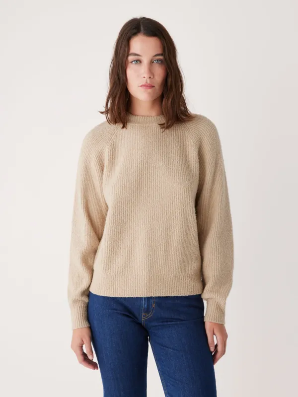 The Seawool® Crewneck Sweater in Oxford Tan sold by Frank & Oak