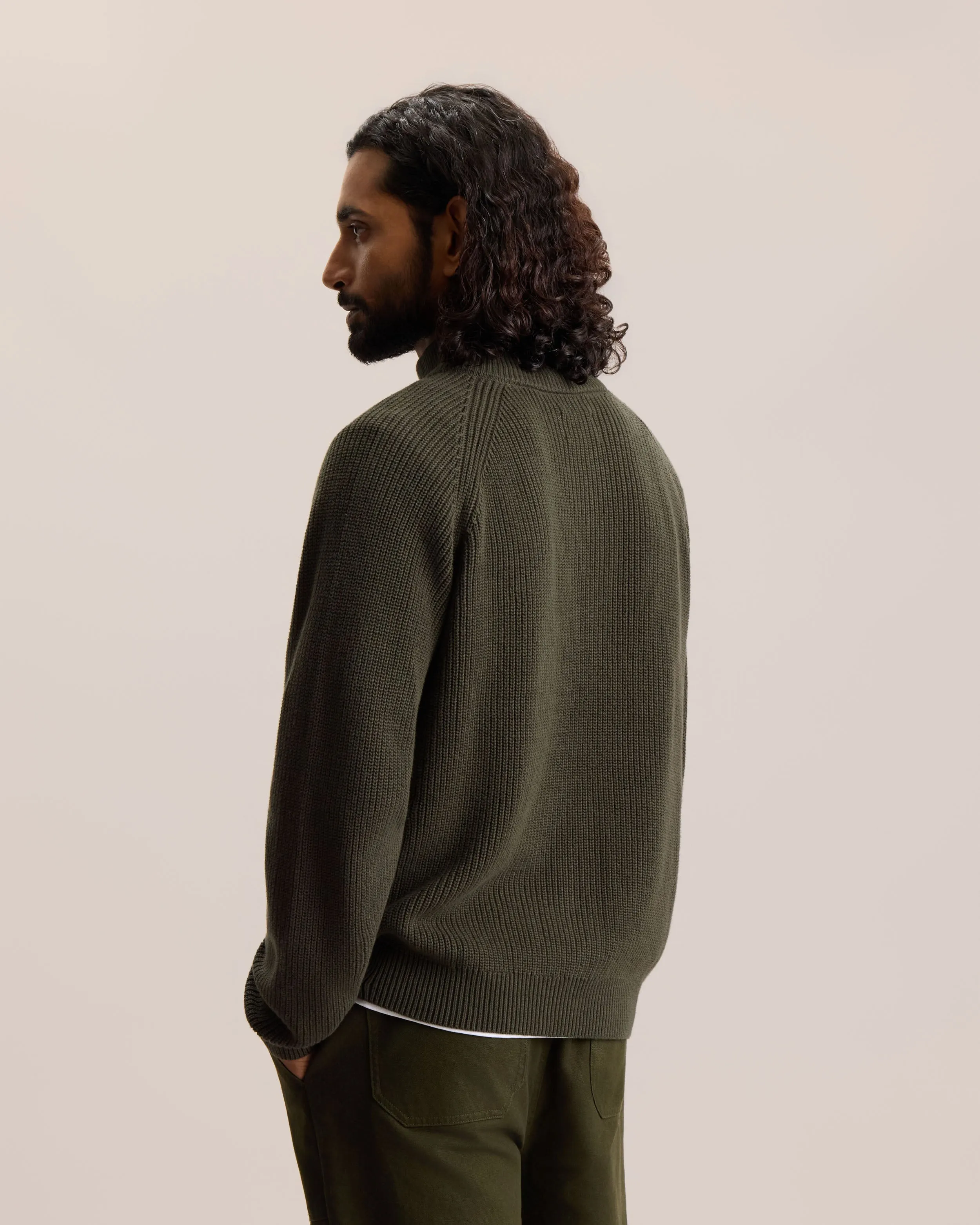 ESSENTIAL QUARTER-ZIP SWEATER sold by Frank & Oak product image thumbnail 3