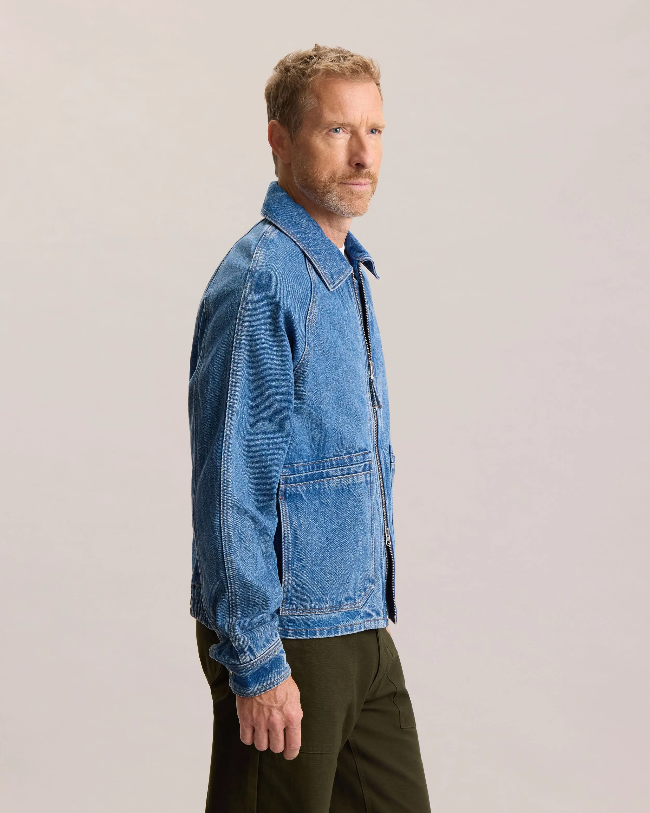 DENIM BOMBER JACKET sold by Frank & Oak product image thumbnail 2