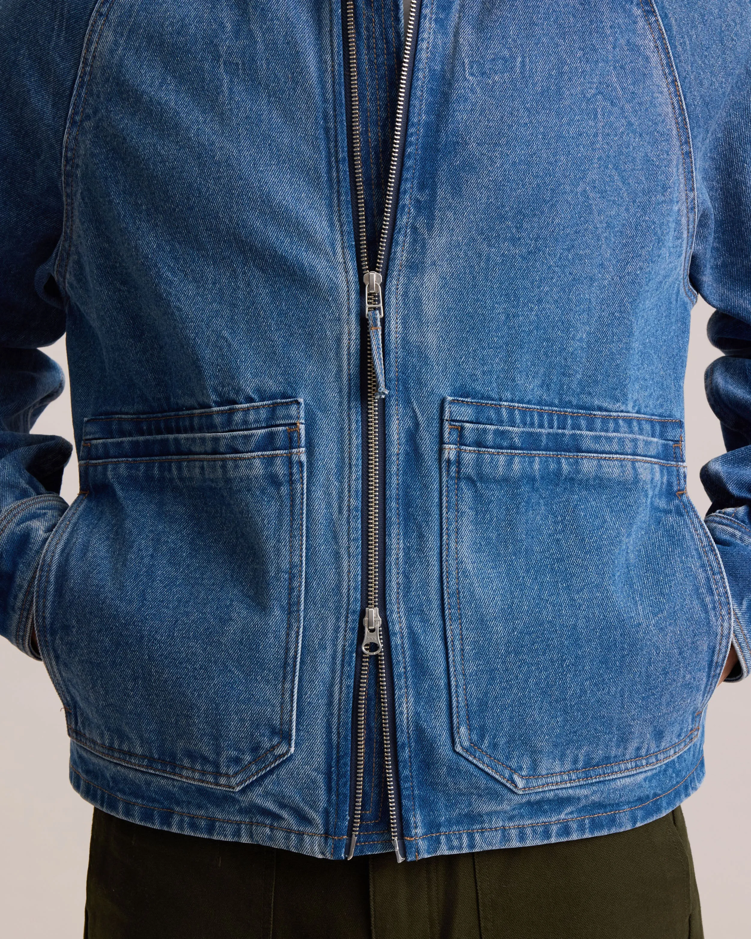 DENIM BOMBER JACKET sold by Frank & Oak product image thumbnail 4