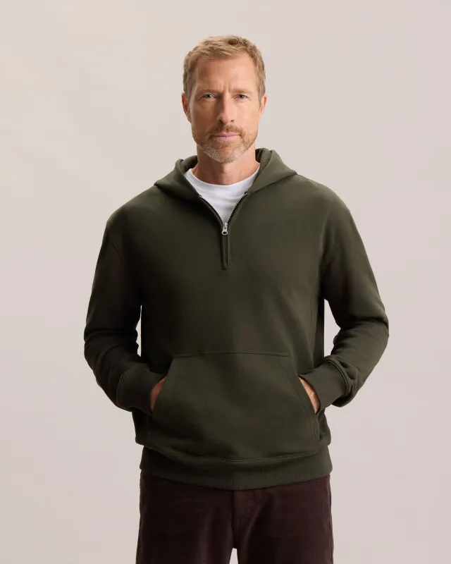 QUARTER ZIP HOODIE made by Frank & Oak