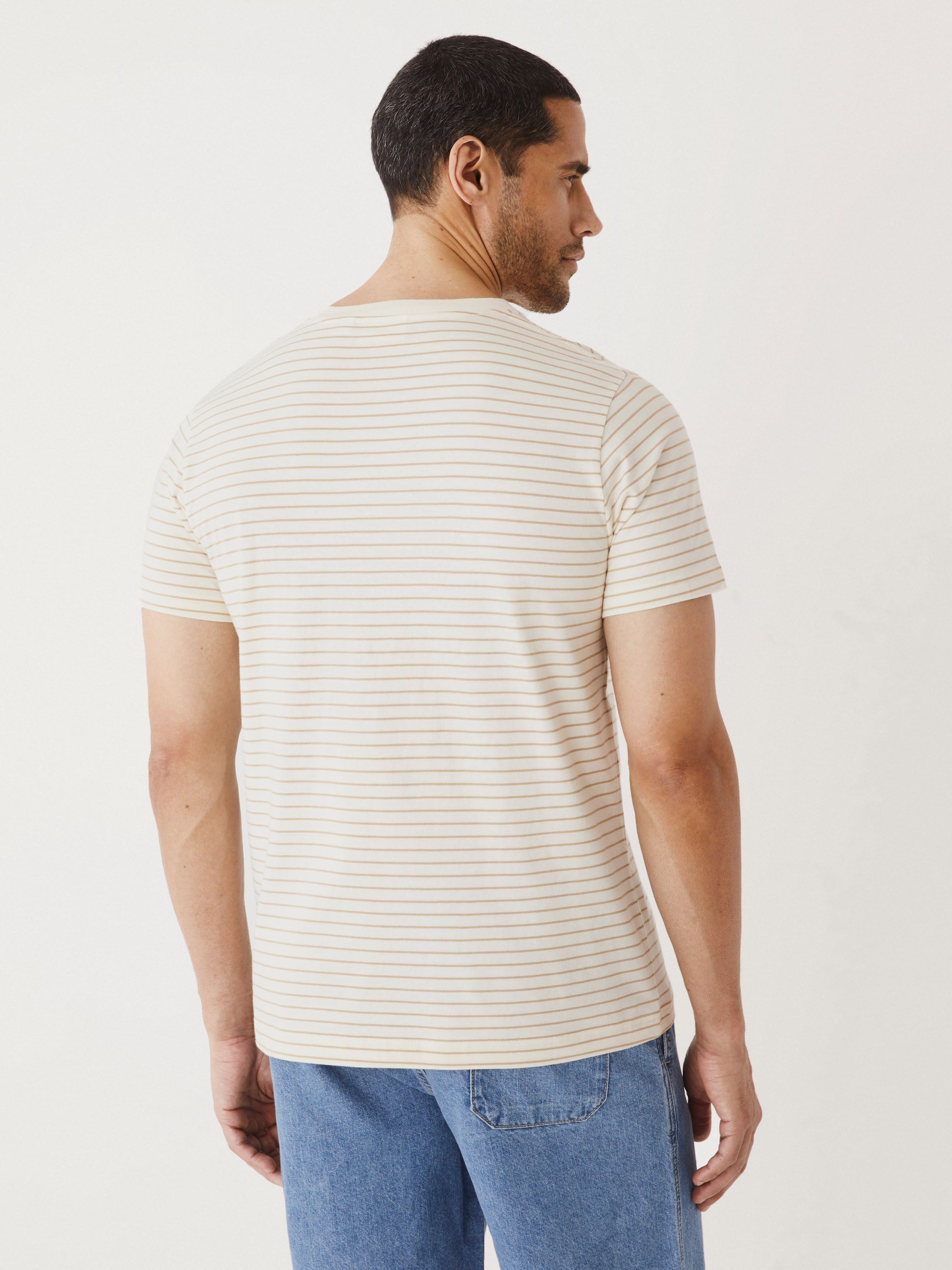 The Striped Slim T-Shirt in White sold by Frank & Oak product image thumbnail 3