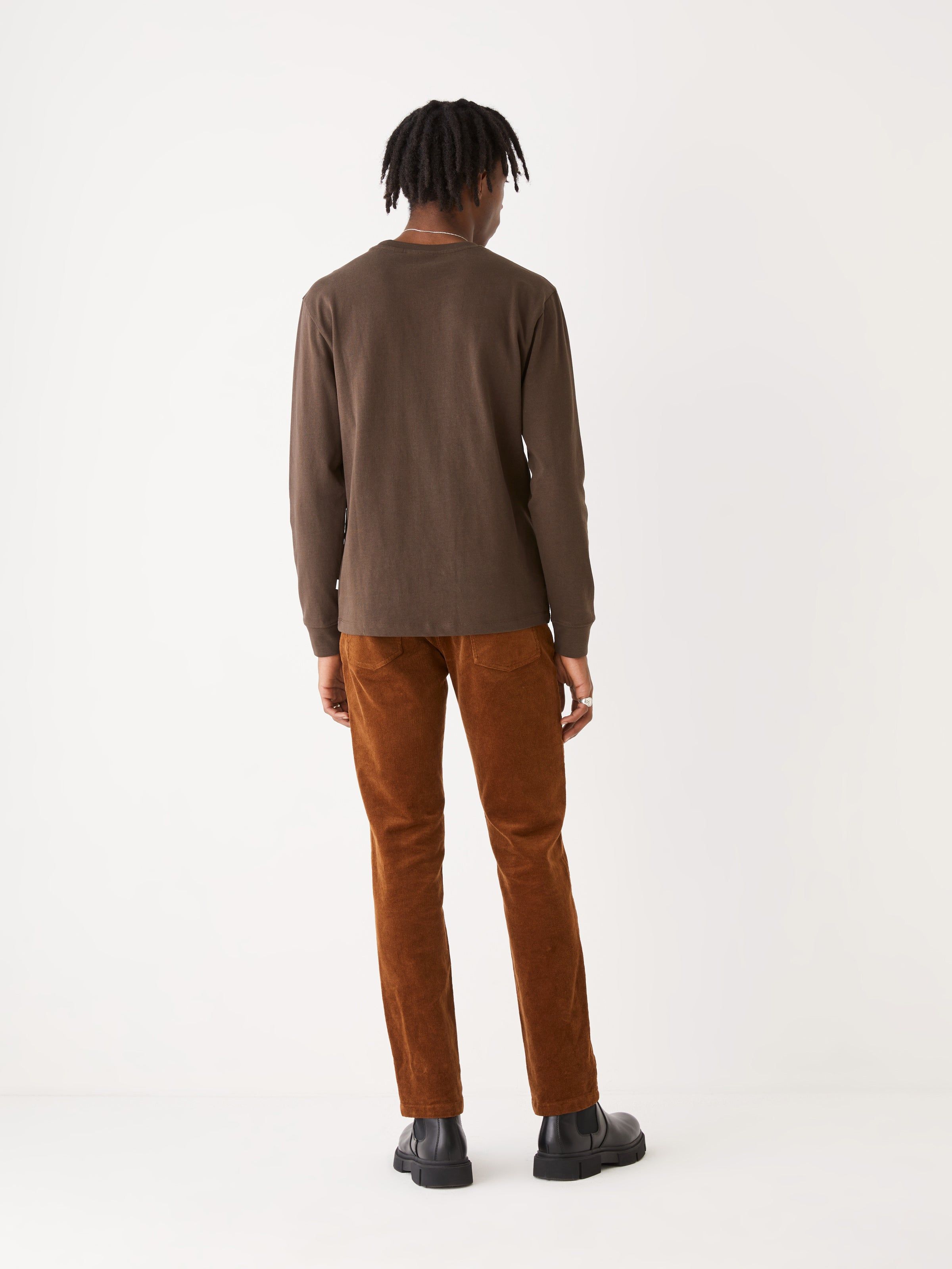 The Pocket Long Sleeve T-Shirt in Brown sold by Frank & Oak product image thumbnail 4